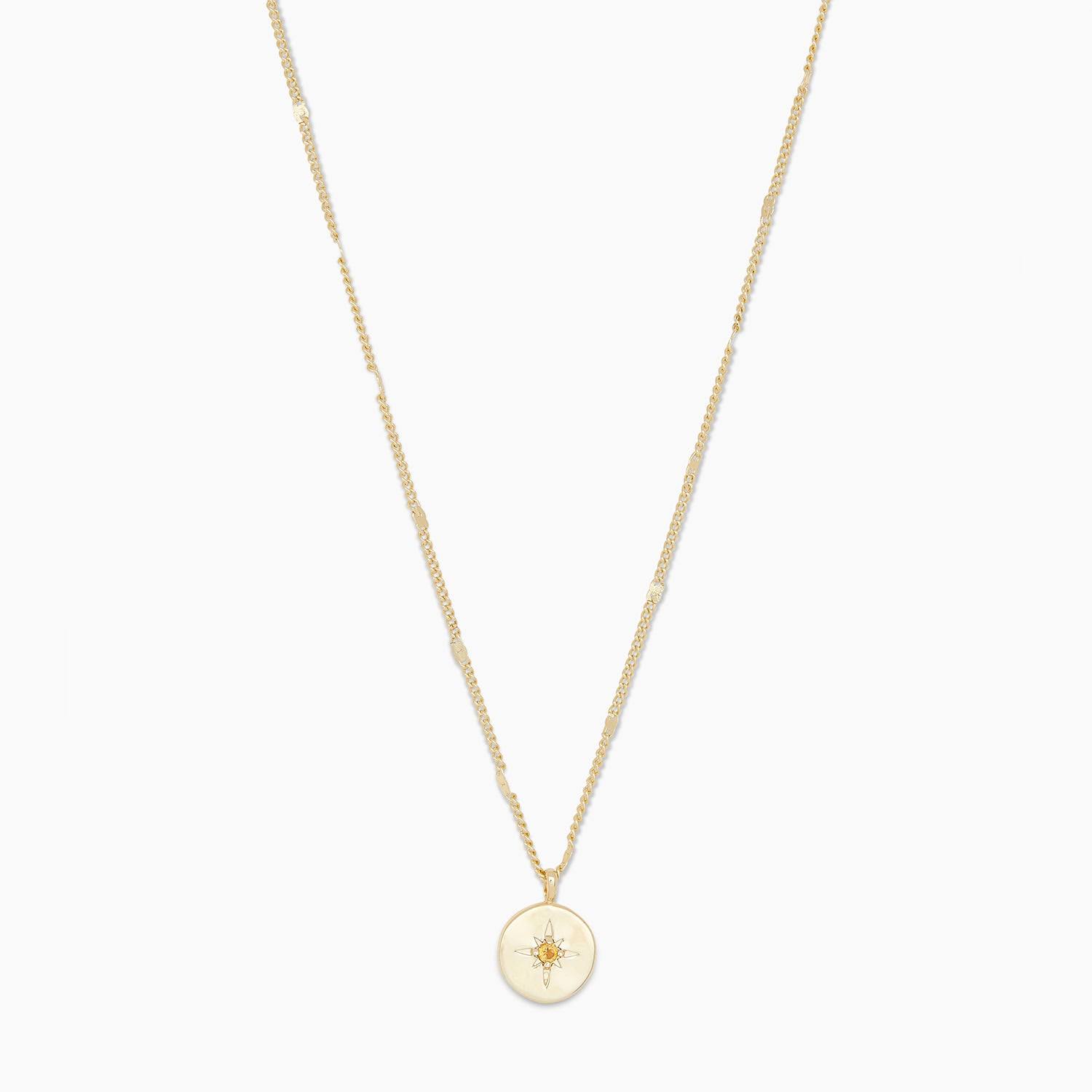 Power Birthstone Coin Necklace - November LU_4UFE0ESD Power Birthstone Coin Necklace - November LU_4UFE0ESD