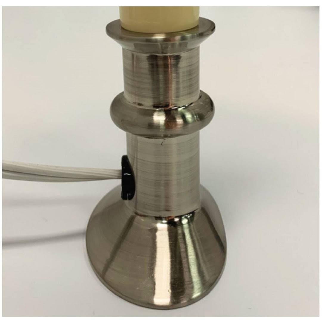 4 Pcs Plug-In Hugger Window Candle With Led Bulb Lighted Window Dcor The Holiday Aisle Color: Antique Bronze LN_X528E91W
