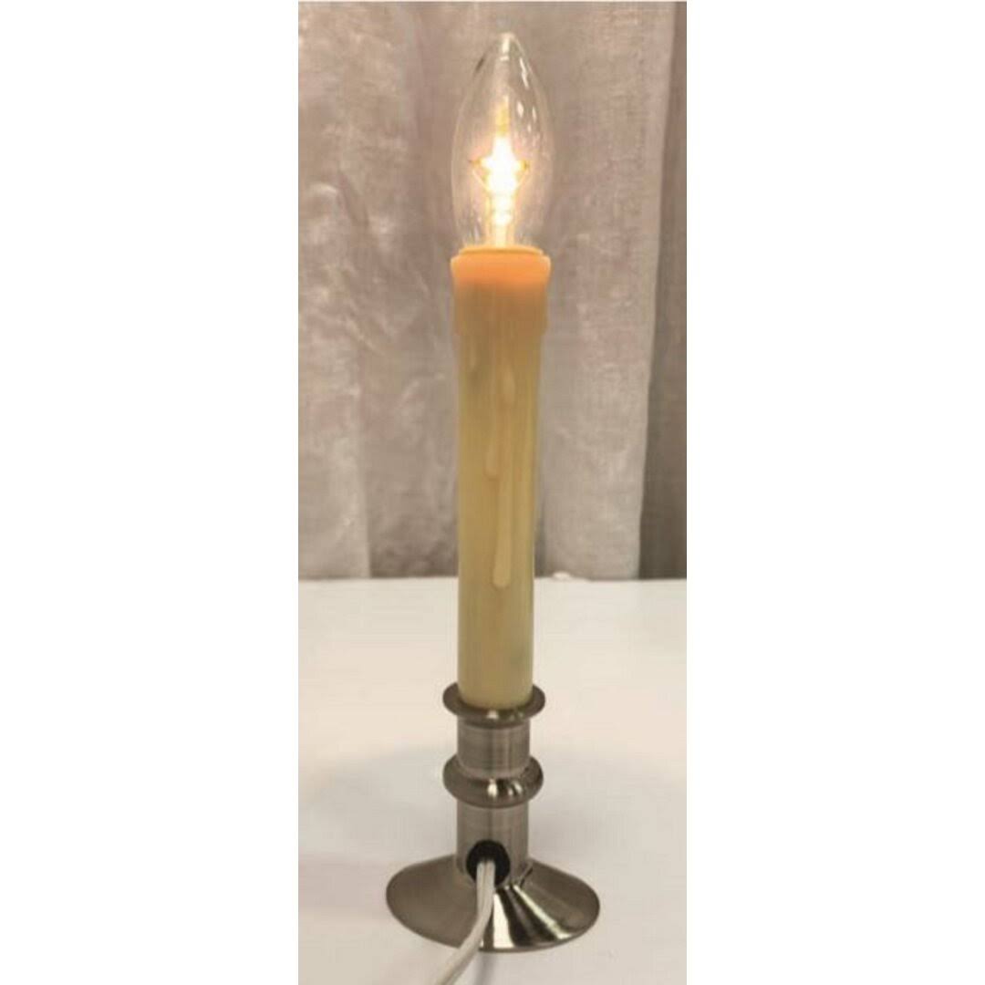 4 Pcs Plug-In Hugger Window Candle With Led Bulb Lighted Window Dcor The Holiday Aisle Color: Antique Bronze LN_X528E91W