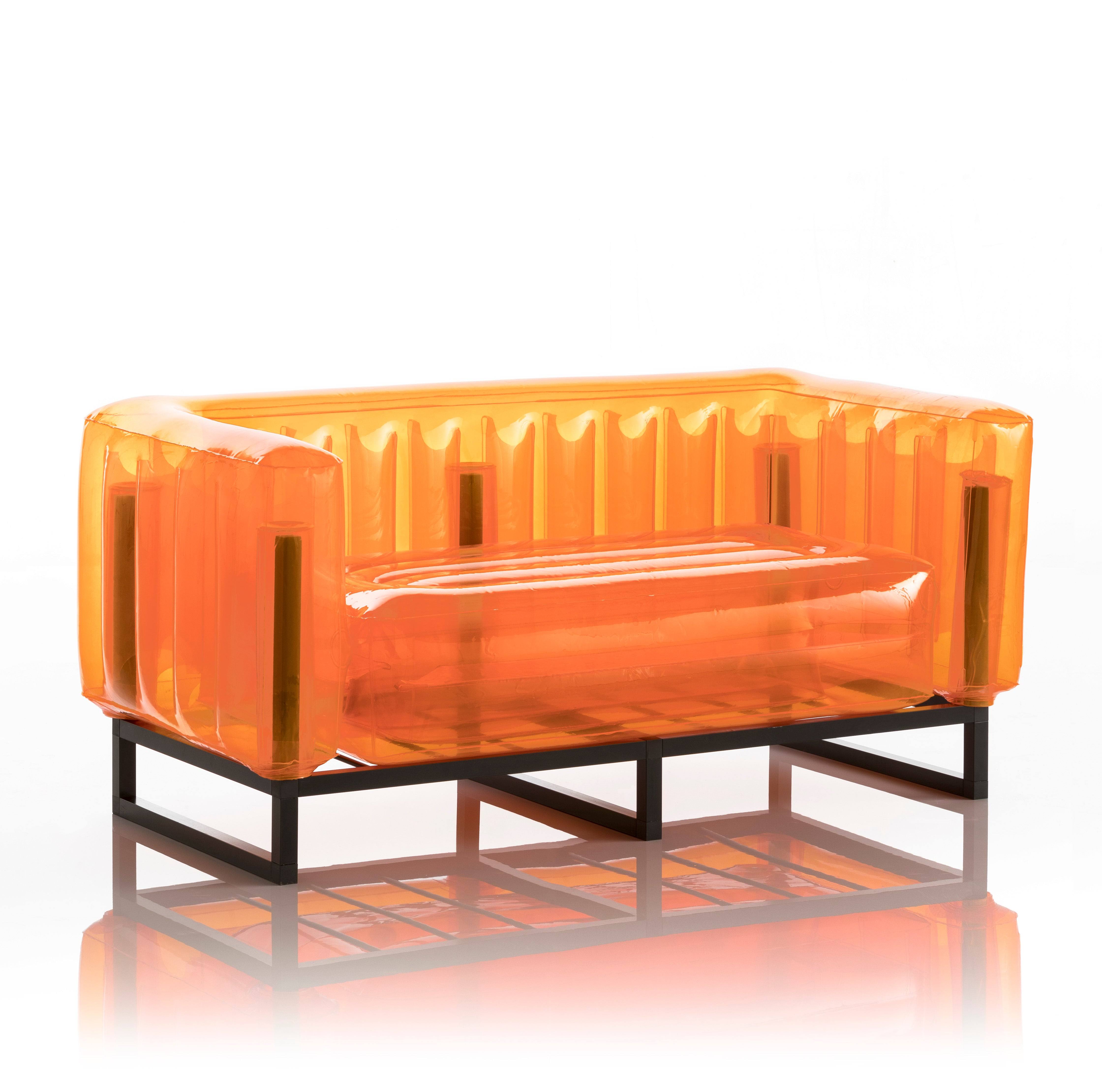 Mojow Eko Yomi Sofa | Black Aluminum Frame | Transparent Blue SE_X8XZW7F0 Mojow Eko Yomi Sofa | Black Aluminum Frame | Transparent Blue SE_X8XZW7F0