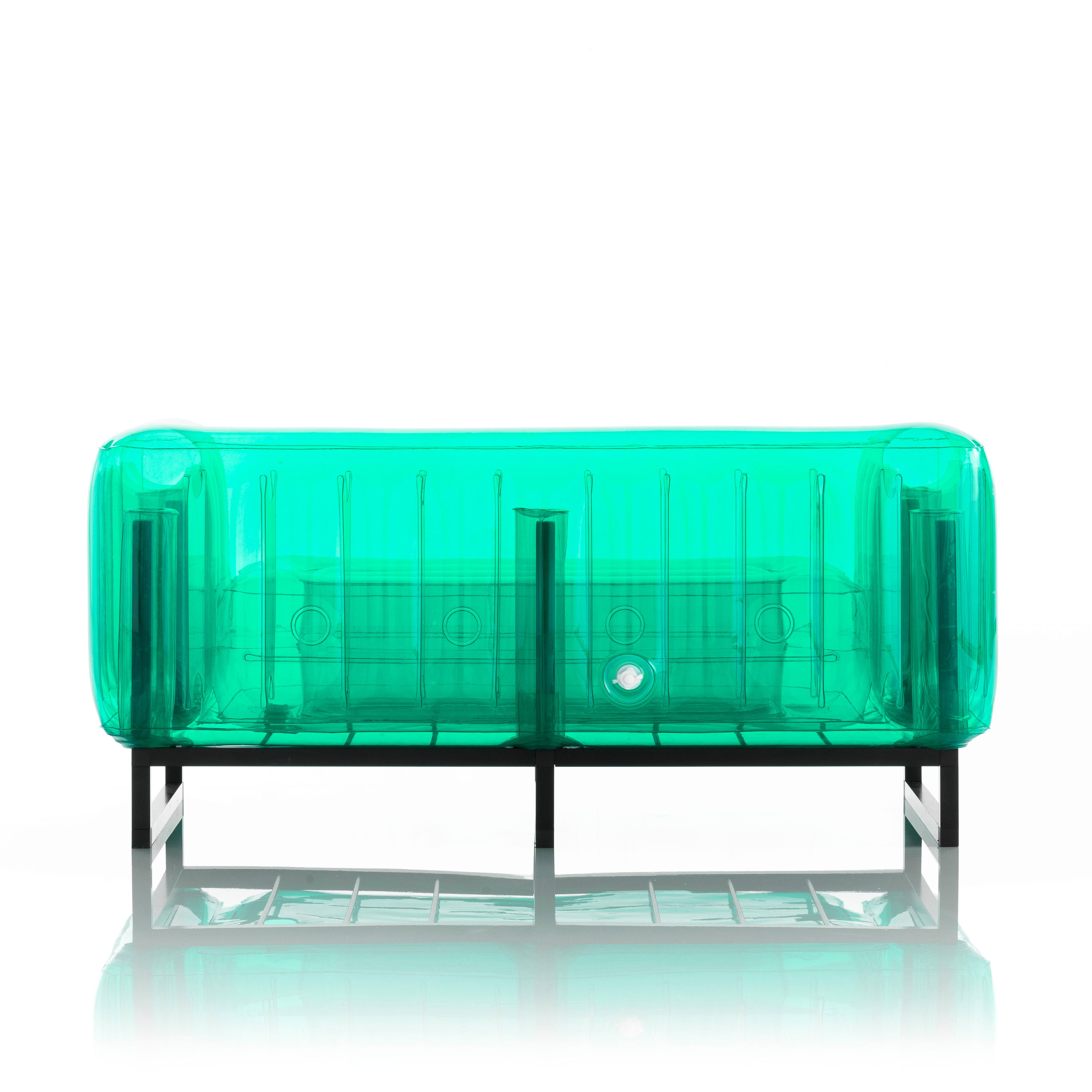 Mojow Eko Yomi Sofa | Black Aluminum Frame | Transparent Blue SE_X8XZW7F0 Mojow Eko Yomi Sofa | Black Aluminum Frame | Transparent Blue SE_X8XZW7F0