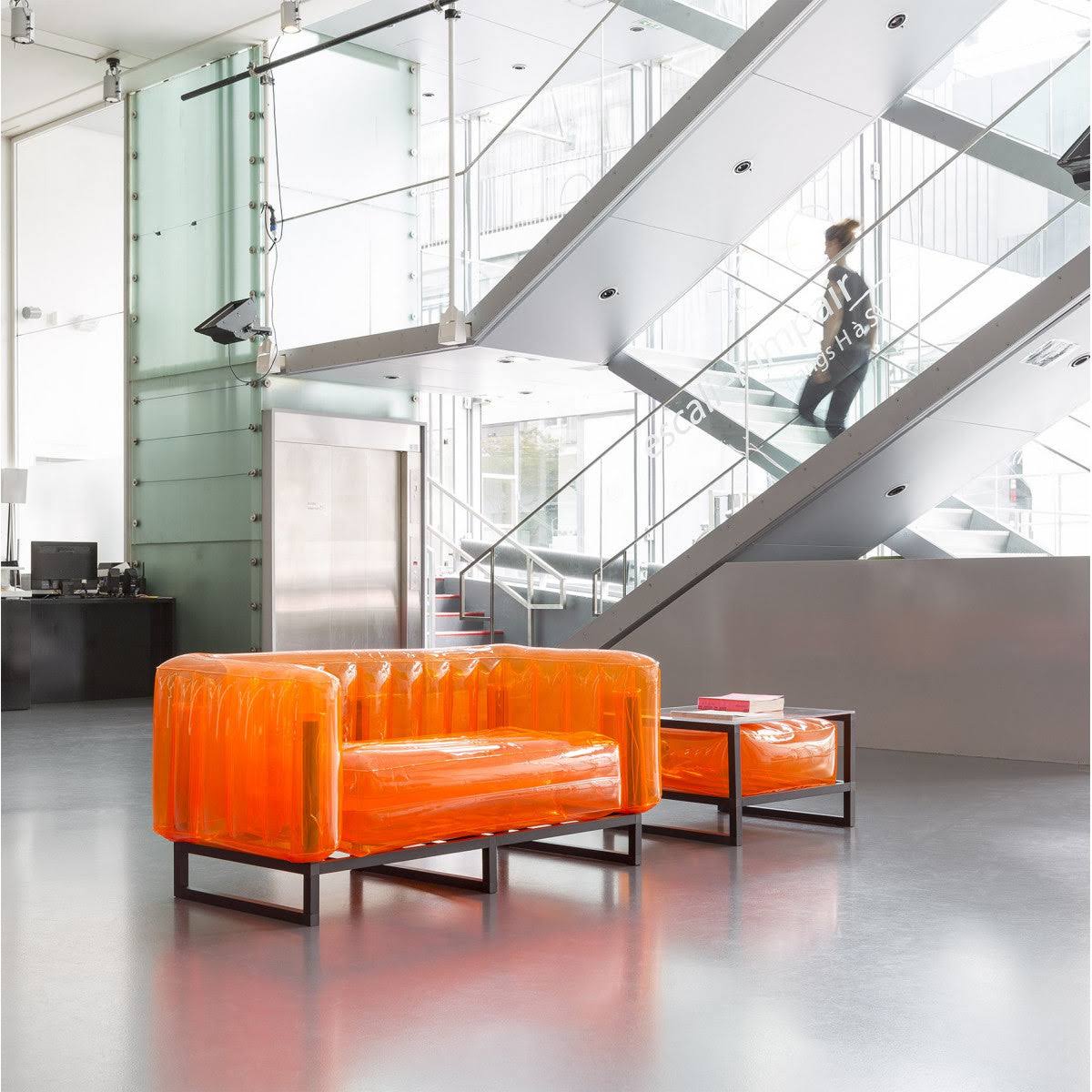 Mojow Eko Yomi Sofa | Black Aluminum Frame | Transparent Blue SE_X8XZW7F0 Mojow Eko Yomi Sofa | Black Aluminum Frame | Transparent Blue SE_X8XZW7F0