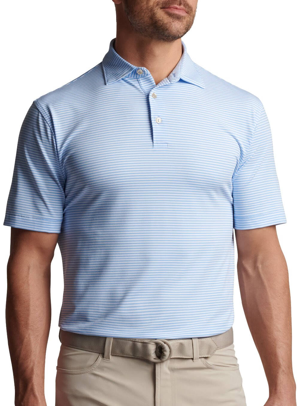 Peter Millar Hales Performance Polo Cottage Blue / Xl E2_XZHOETS6