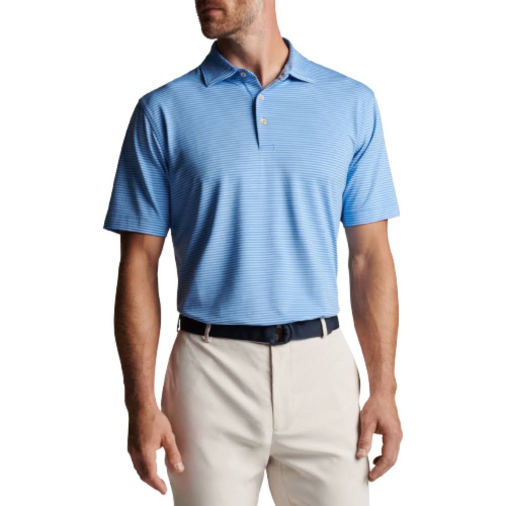 Peter Millar Hales Performance Polo Cottage Blue / Xl E2_XZHOETS6