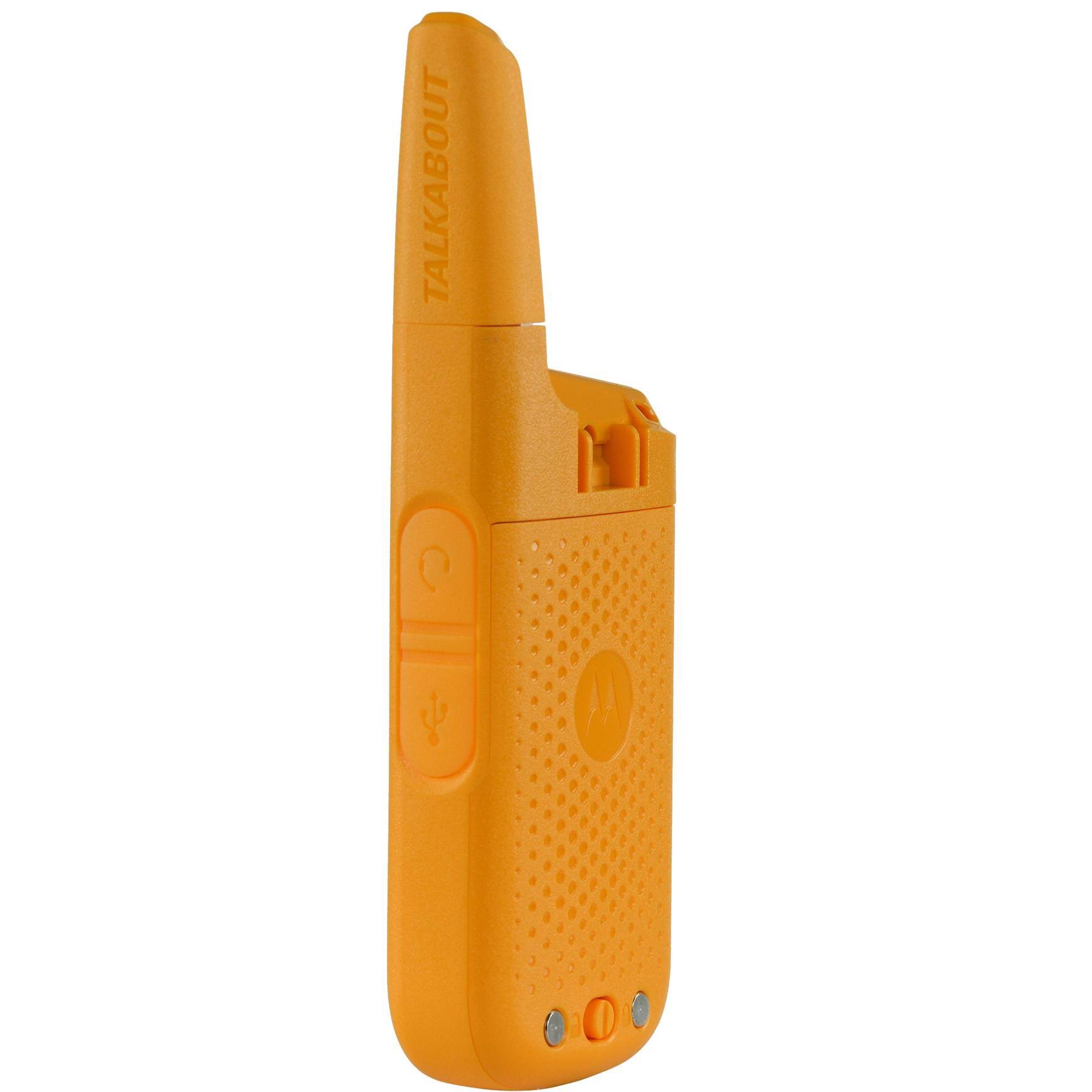 Motorola Talkabout T380 Rechargeable Two-Way Radio, Yellow, 2-Pack MU_RAUHXXRY