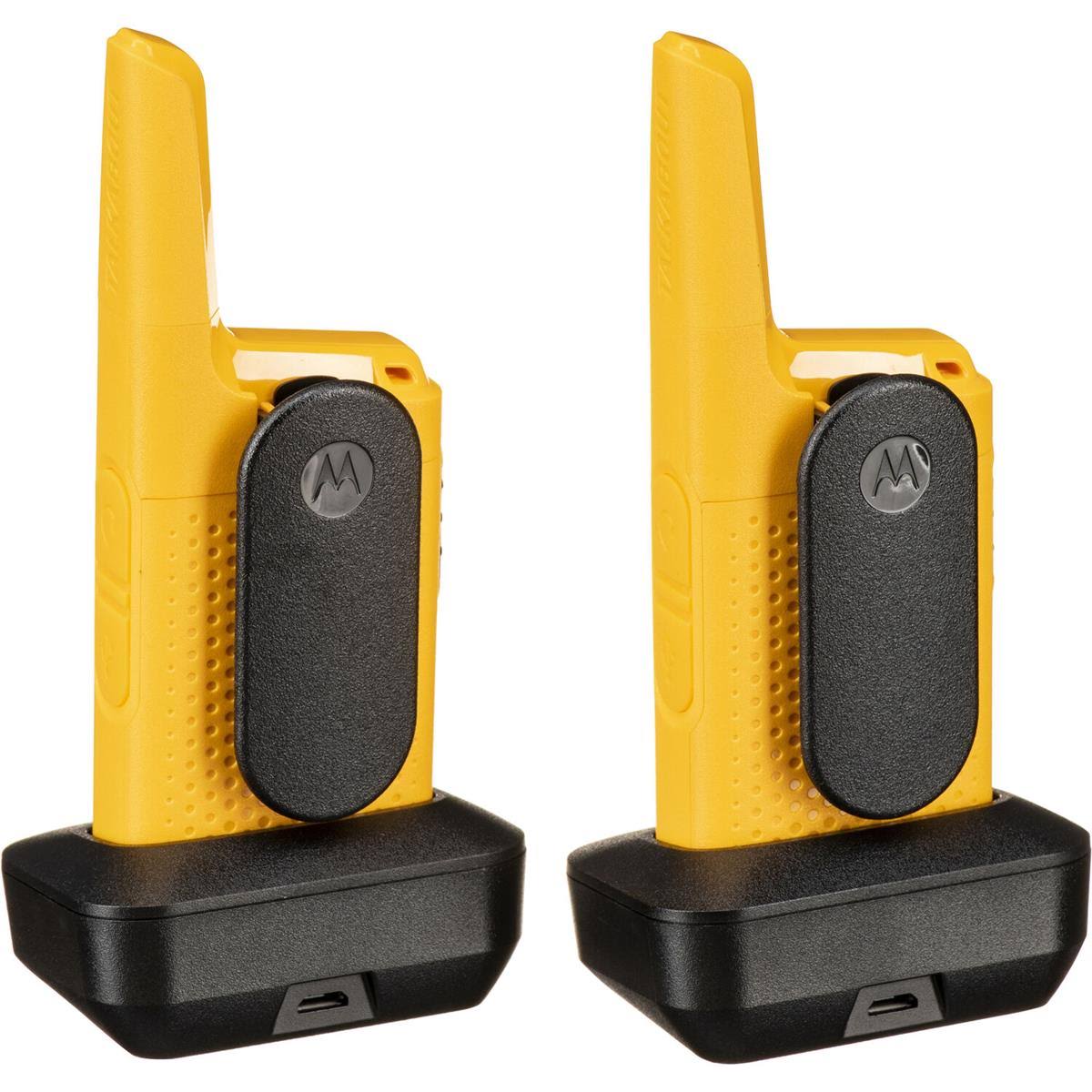 Motorola Talkabout T380 Rechargeable Two-Way Radio, Yellow, 2-Pack MU_RAUHXXRY