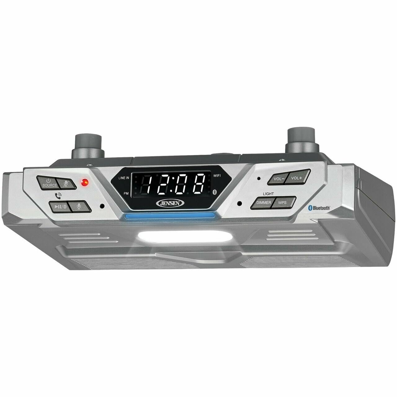 Jensen Jas-725 Under-Cabinet Bluetooth Music System With Alexa Far Field & Tap To Talk MV_MFAOHZSX Jensen Jas-725 Under-Cabinet Bluetooth Music System With Alexa Far Field & Tap To Talk MV_MFAOHZSX
