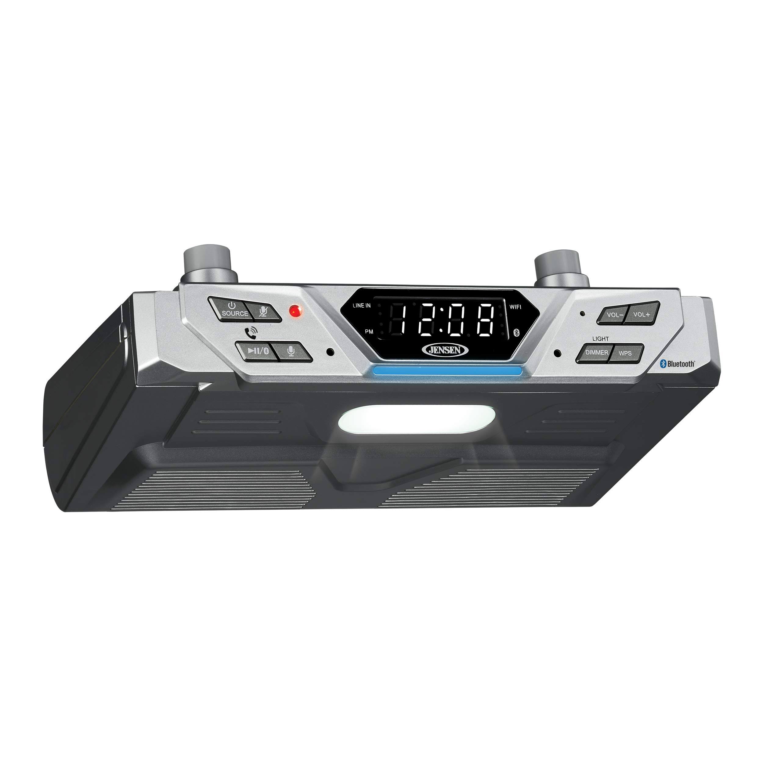 Jensen Jas-725 Under-Cabinet Bluetooth Music System With Alexa Far Field & Tap To Talk MV_MFAOHZSX Jensen Jas-725 Under-Cabinet Bluetooth Music System With Alexa Far Field & Tap To Talk MV_MFAOHZSX