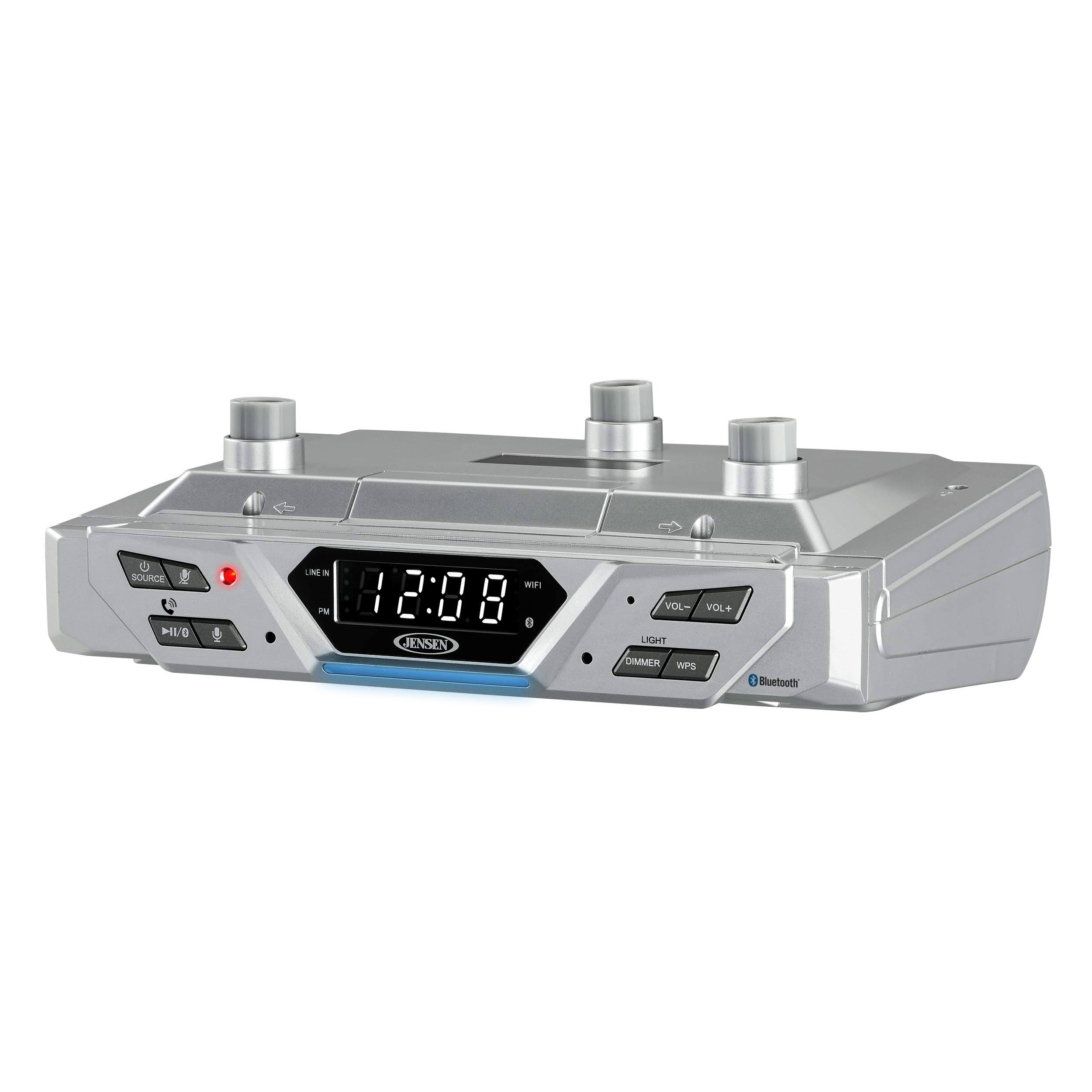 Jensen Jas-725 Under-Cabinet Bluetooth Music System With Alexa Far Field & Tap To Talk MV_MFAOHZSX Jensen Jas-725 Under-Cabinet Bluetooth Music System With Alexa Far Field & Tap To Talk MV_MFAOHZSX
