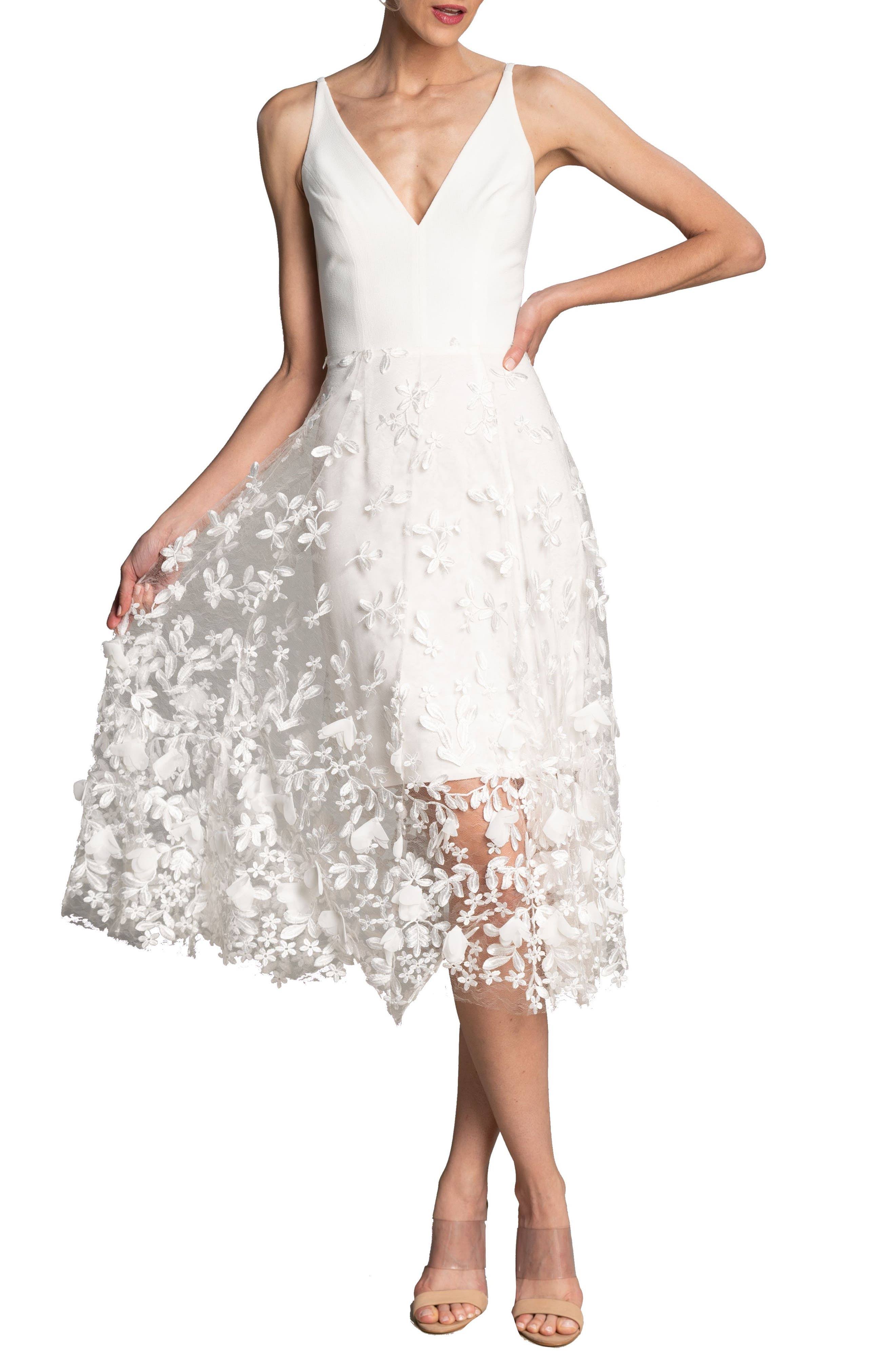 Dress The Population Darleen Dress - White - S J4_CWPQLMOE