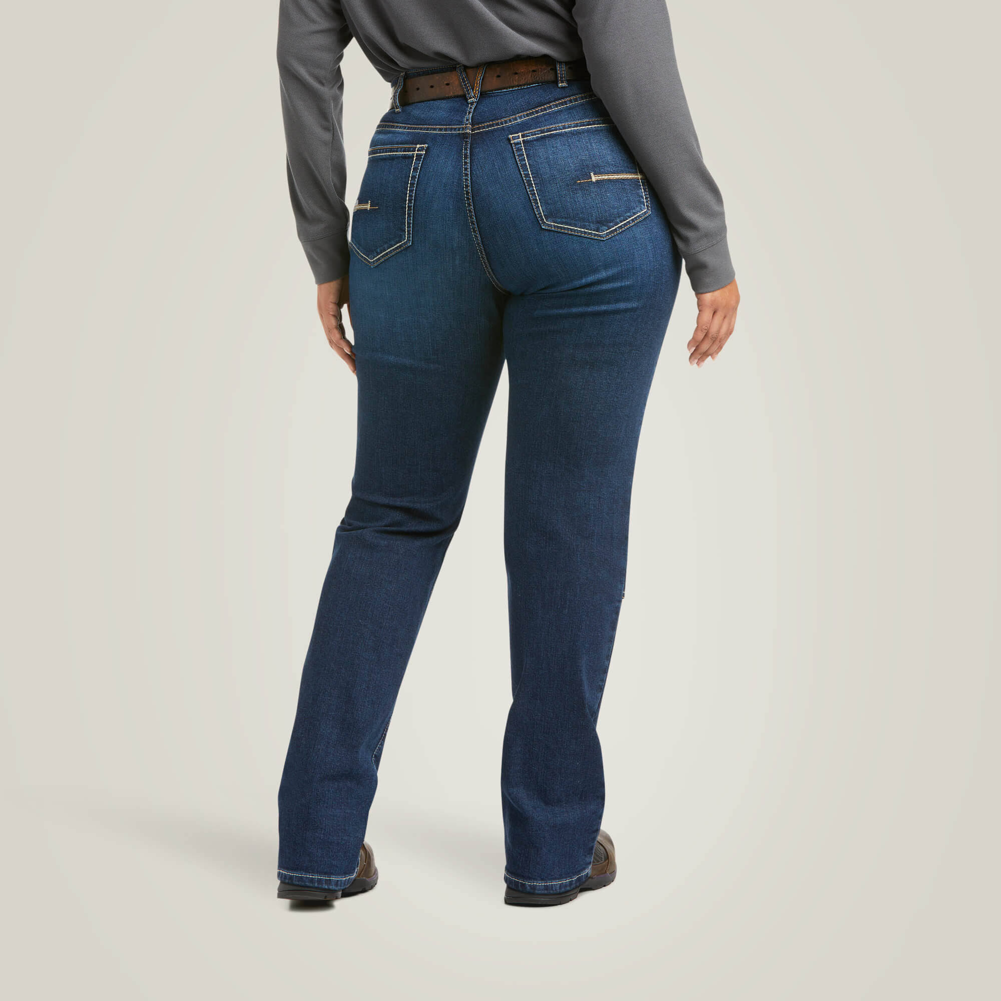Ariat Women's Rebar Durastretch Riveter Double Front Straight Jean Camden Wash 34l R2_SMY456IE Ariat Women's Rebar Durastretch Riveter Double Front Straight Jean Camden Wash 34l R2_SMY456IE