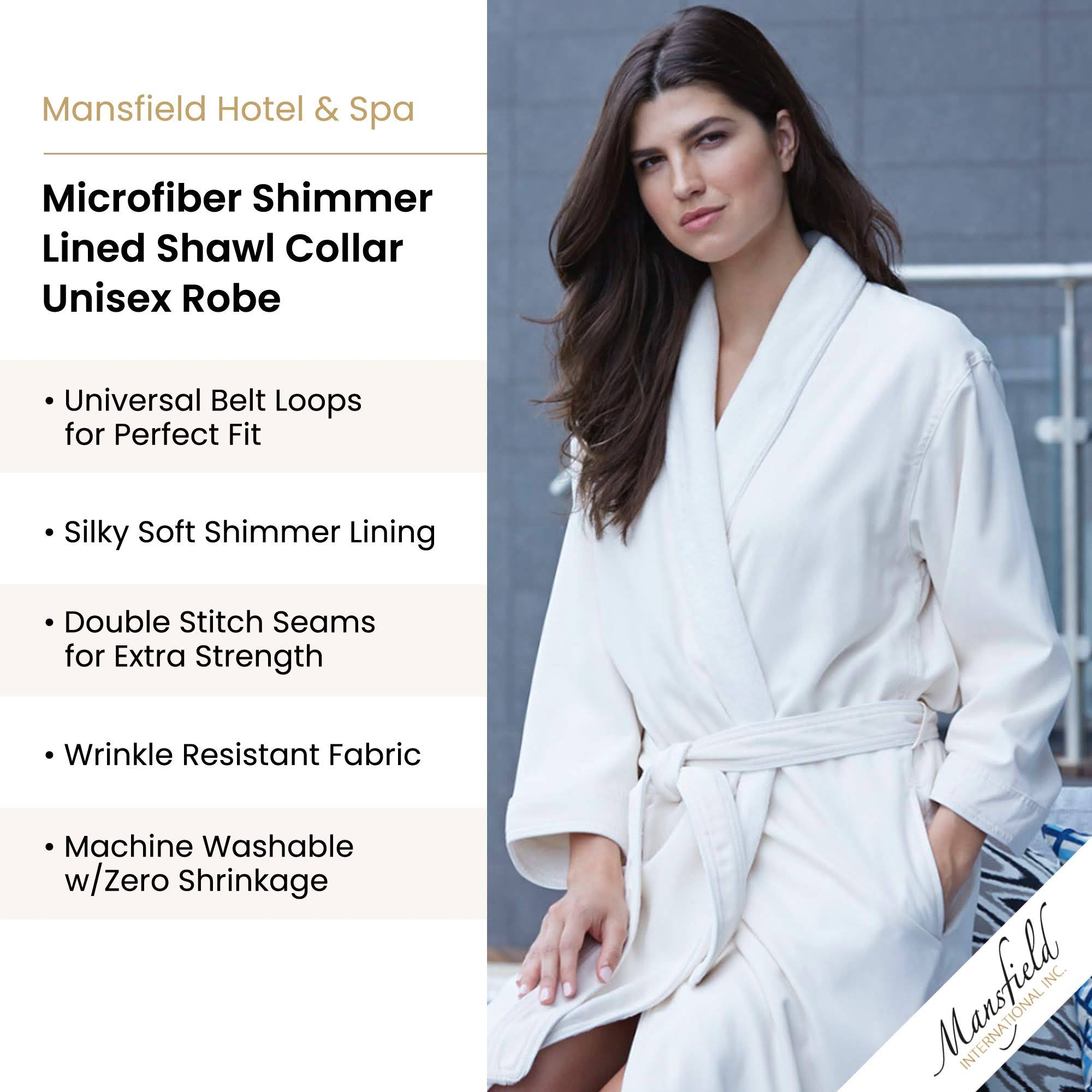 Mansfield Hotel & Spa Microfiber Plush Lined Robe Dove Grey SO_RZCLSMSS
