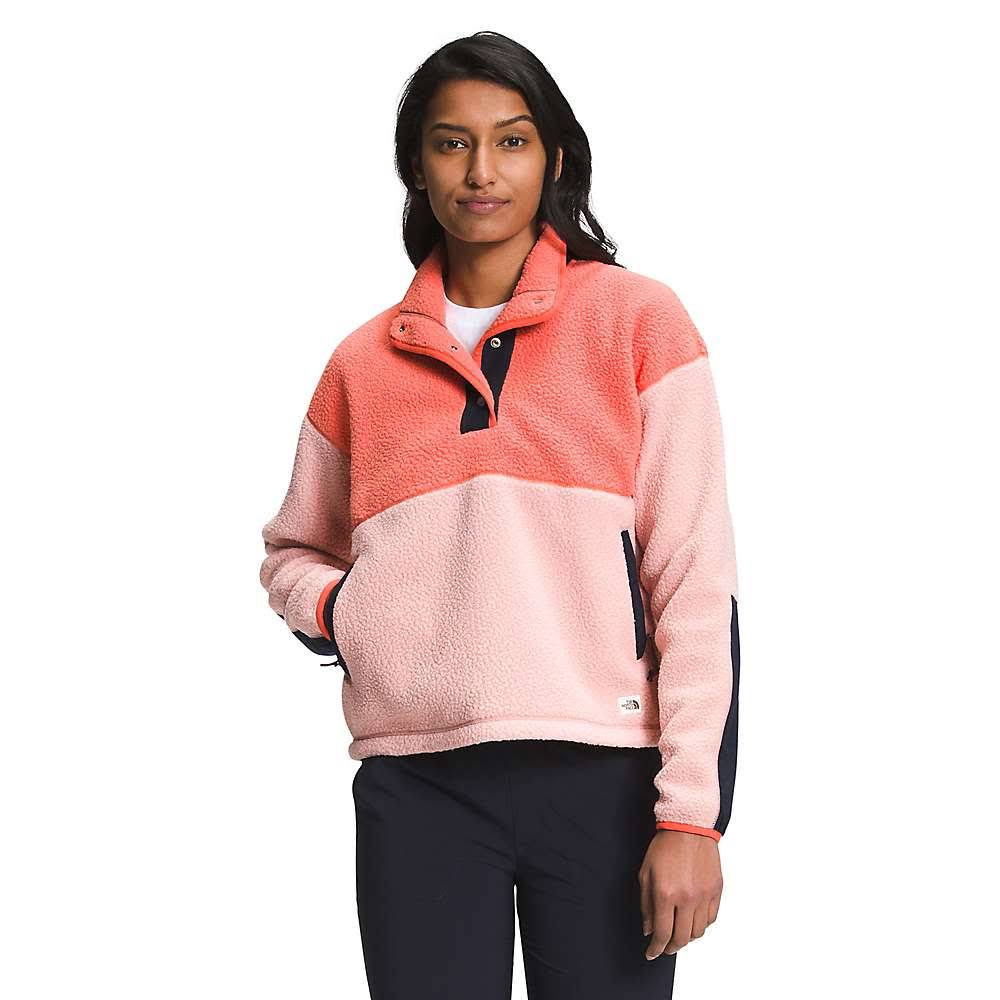 The North Face Women's Cragmont Fleece 1/4 Snap - Bleached Sand/Hawthorne Khaki, 3xl ZL_D7ULP1B4