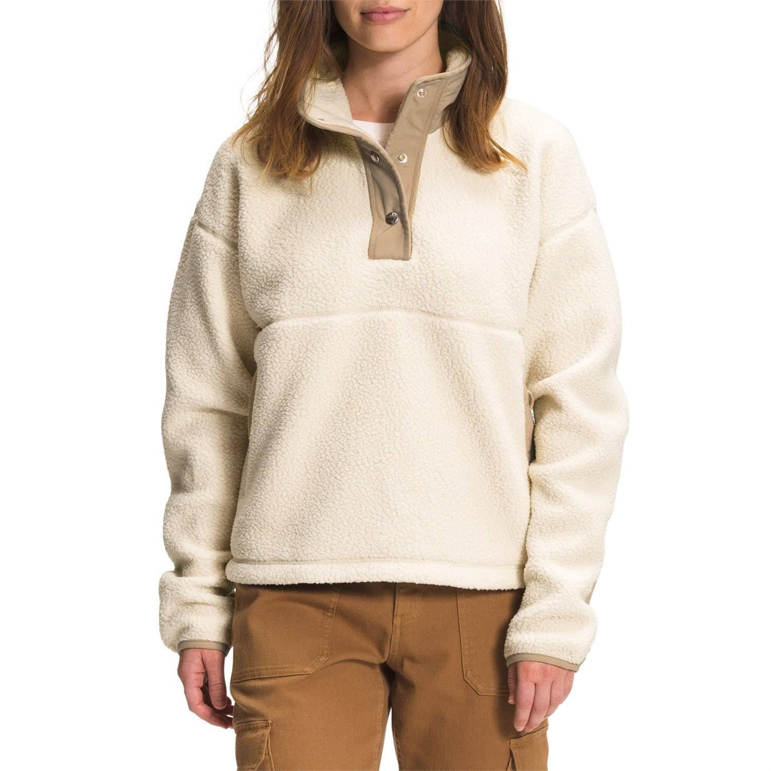 The North Face Women's Cragmont Fleece 1/4 Snap - Bleached Sand/Hawthorne Khaki, 3xl ZL_D7ULP1B4