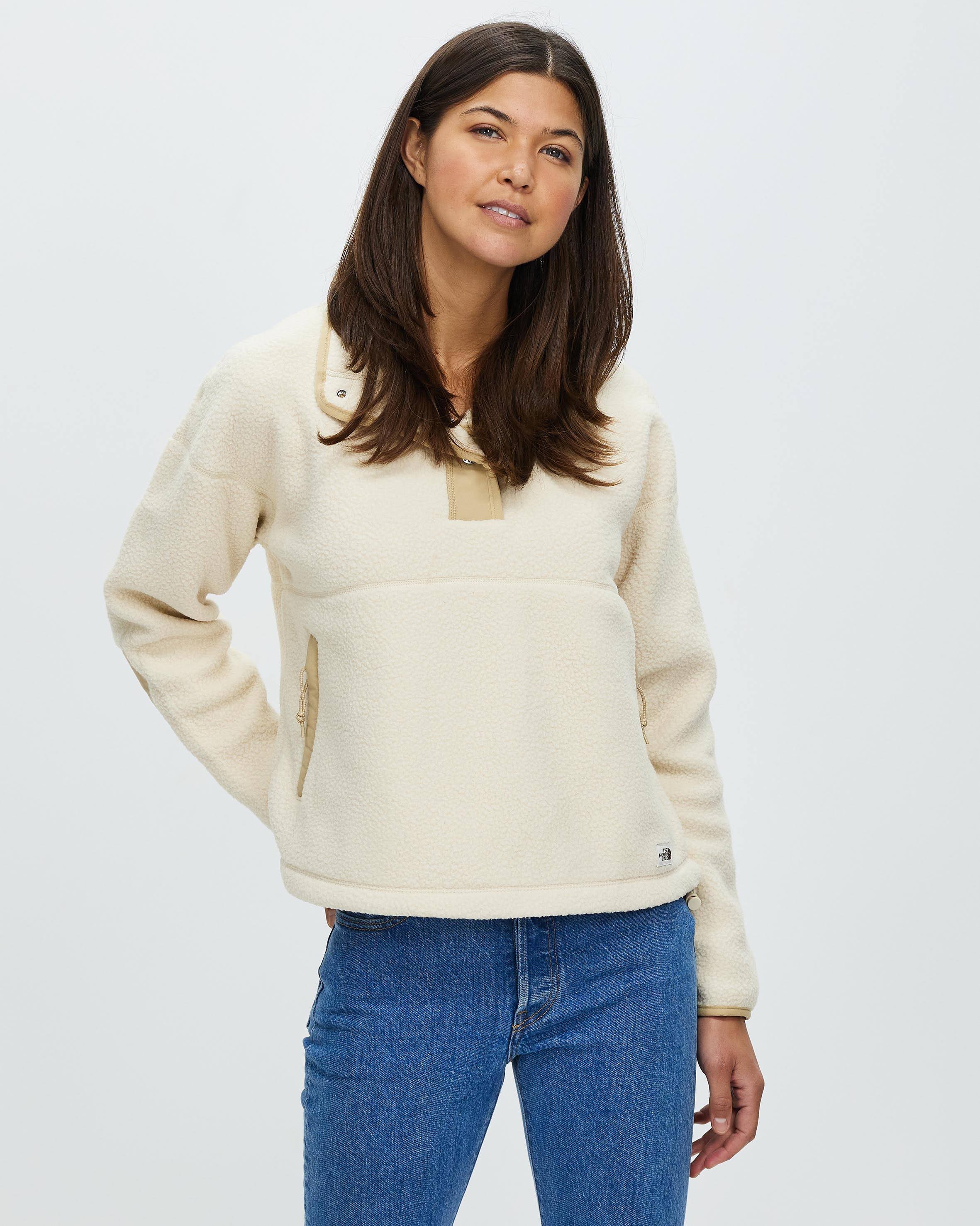 The North Face Women's Cragmont Fleece 1/4 Snap - Bleached Sand/Hawthorne Khaki, 3xl ZL_D7ULP1B4 The North Face Women's Cragmont Fleece 1/4 Snap - Bleached Sand/Hawthorne Khaki, 3xl ZL_D7ULP1B4