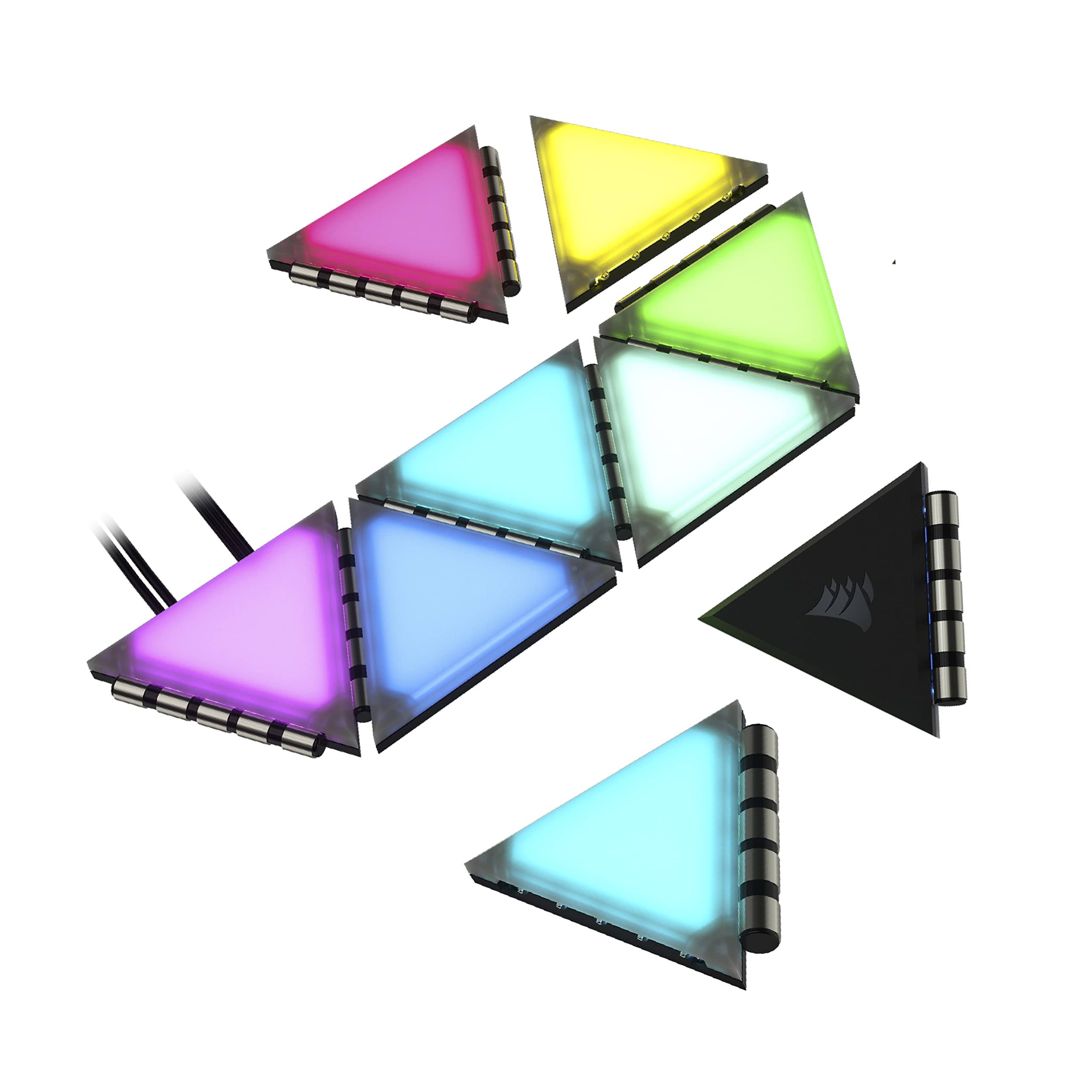 Corsair Icue Lc100 Case Accent Lighting Panels - Mini Triangle - 9x Tile Starter Kit NI_WHG1ZAQI Corsair Icue Lc100 Case Accent Lighting Panels - Mini Triangle - 9x Tile Starter Kit NI_WHG1ZAQI
