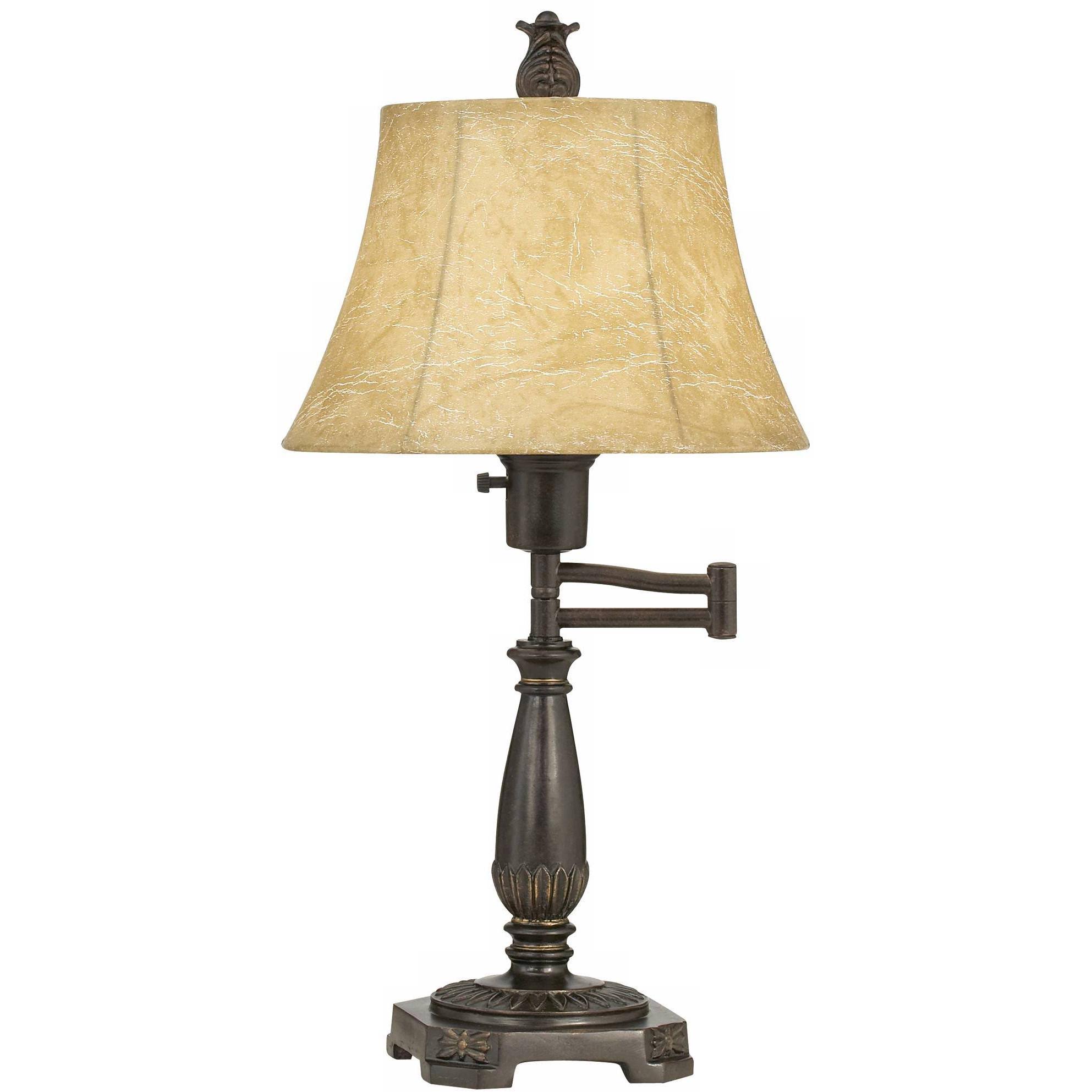 Regency Hill Traditional Accent Table Lamp Swing Arm Bronze Metal Faux Leather Bell Leather Shade For Living Room Family Bedroom IL_7PKKEV8C Regency Hill Traditional Accent Table Lamp Swing Arm Bronze Metal Faux Leather Bell Leather Shade For Living Room Family Bedroom IL_7PKKEV8C