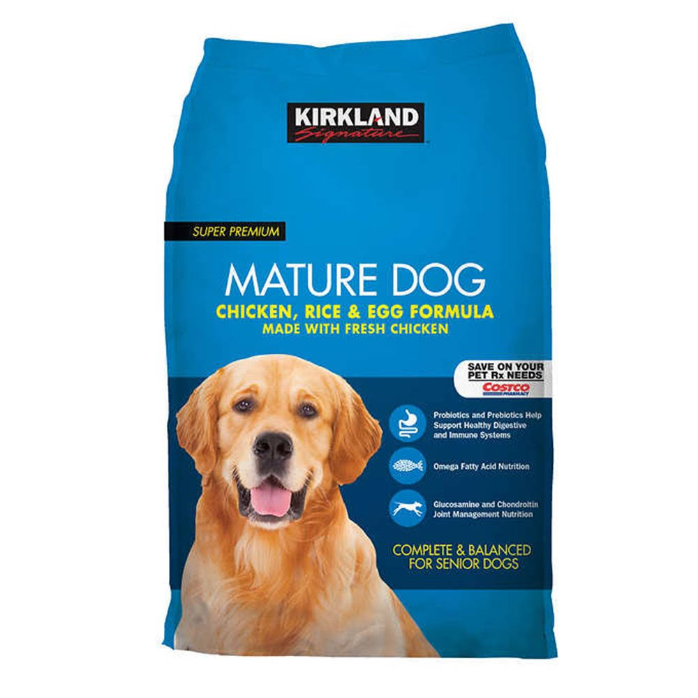 Kirkland Signature Mature Dog Food, Chicken, Rice & Egg Formula - 40 Lb Bag GD_CQWJSND1 Kirkland Signature Mature Dog Food, Chicken, Rice & Egg Formula - 40 Lb Bag GD_CQWJSND1