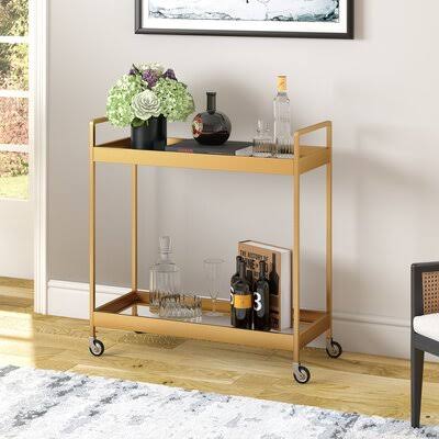 Allmodern Apprentice Bar Cart Frame Color: Brass 5A_1D5LTX7I Allmodern Apprentice Bar Cart Frame Color: Brass 5A_1D5LTX7I