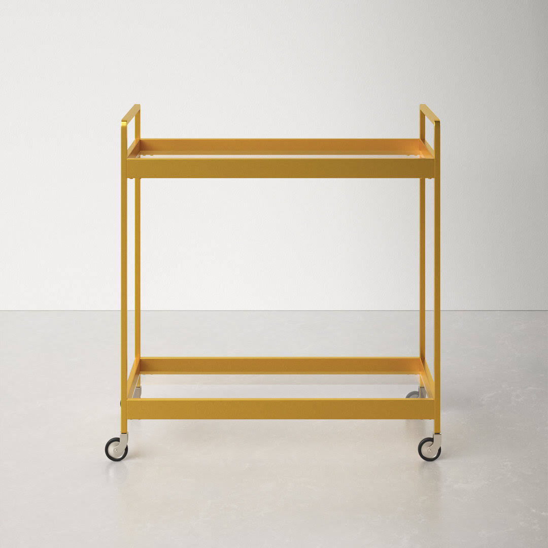 Allmodern Apprentice Bar Cart Frame Color: Brass 5A_1D5LTX7I Allmodern Apprentice Bar Cart Frame Color: Brass 5A_1D5LTX7I