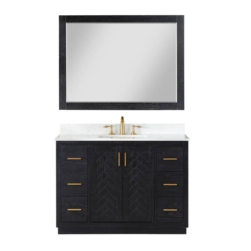 Altair - Gazsi 48 Single Bathroom Vanity Set With Grain White Composite Stone Countertop, Classic Blue / Without Mirror 09_8TO1NHCP