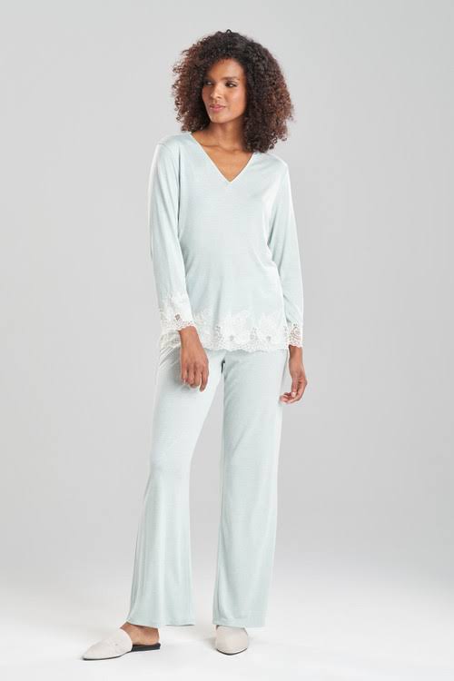 Natori Women's Luxe Shangri-La Pajama Set - Black - Size M FI_XOEURKC3 Natori Women's Luxe Shangri-La Pajama Set - Black - Size M FI_XOEURKC3
