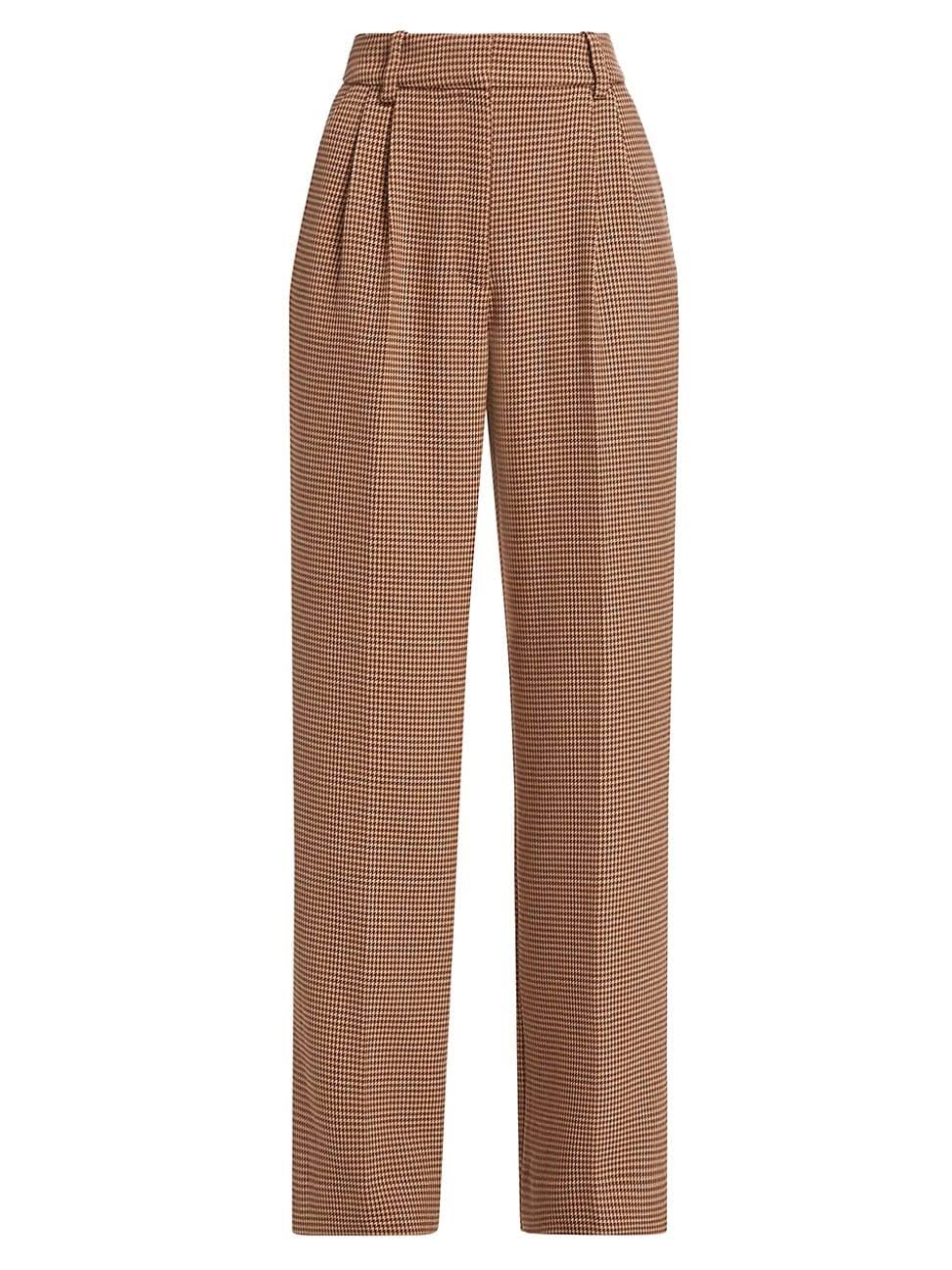 Favorite Daughter The Favorite Pant In Toffee Houndstooth - 6 O6_J7HJYOMU