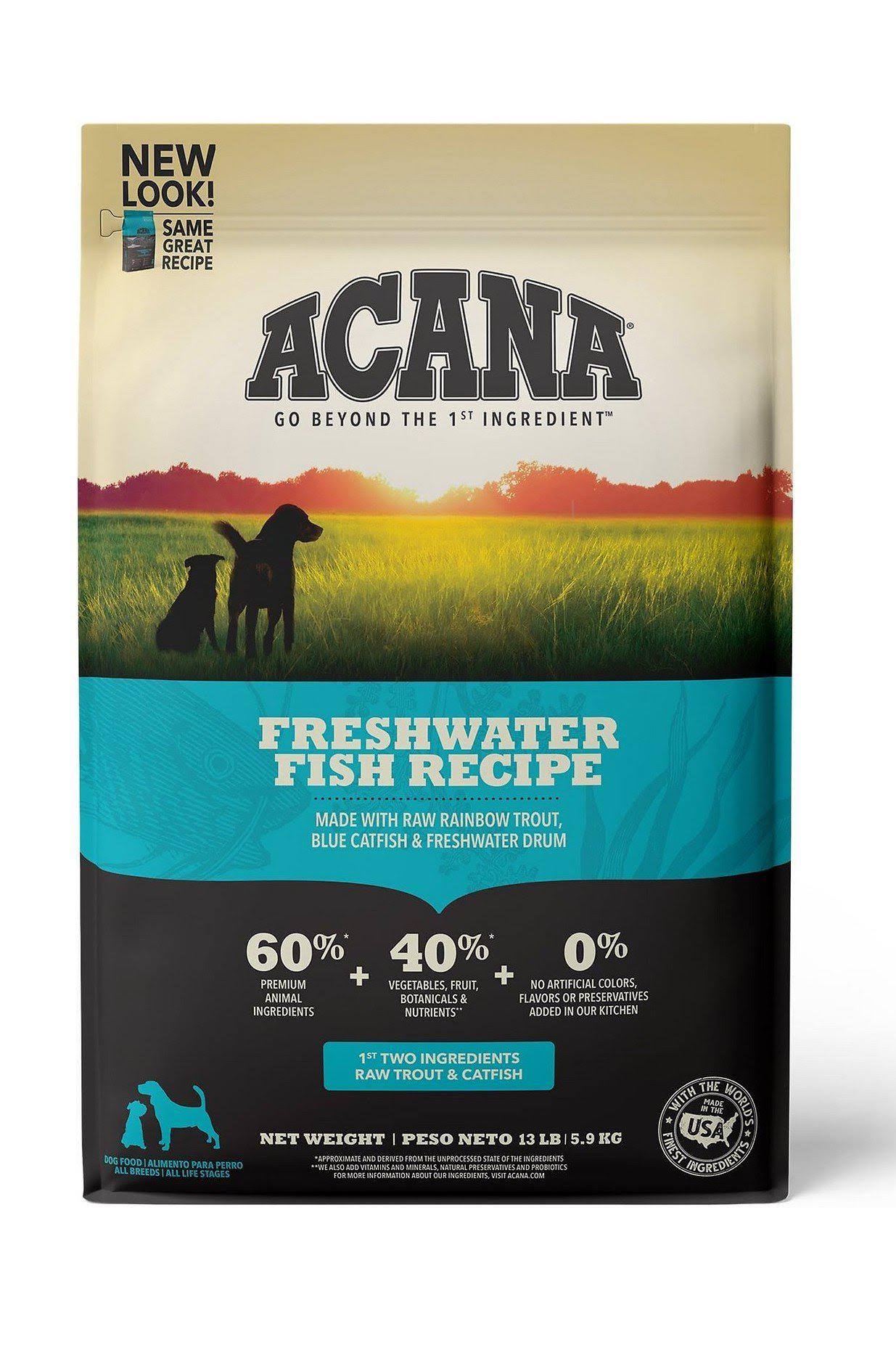 Acana Freshwater Fish Heritage Dog Food 13 Lb 2H_BARHG34S Acana Freshwater Fish Heritage Dog Food 13 Lb 2H_BARHG34S