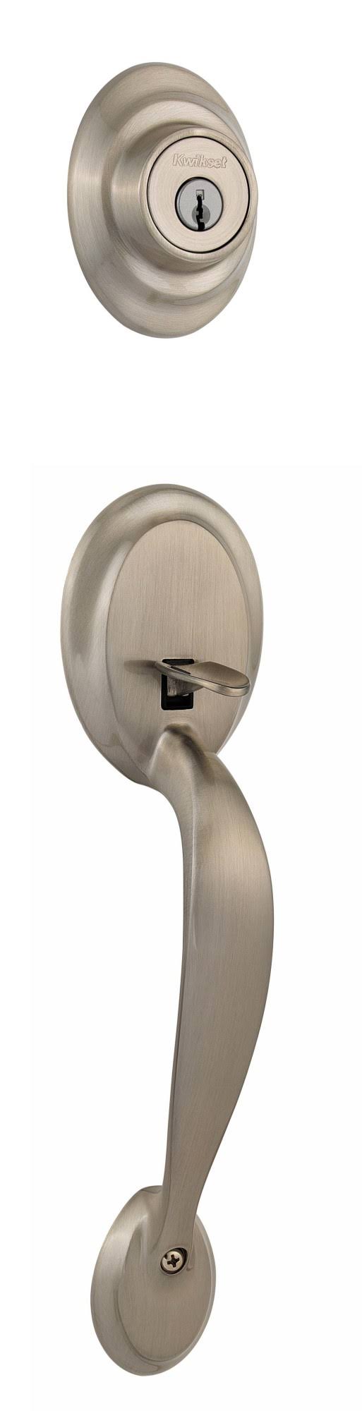 Kwikset 687dalip-15 Dakota Single Cylinder Handleset Satin Nickel 7E_1IAU5UR1