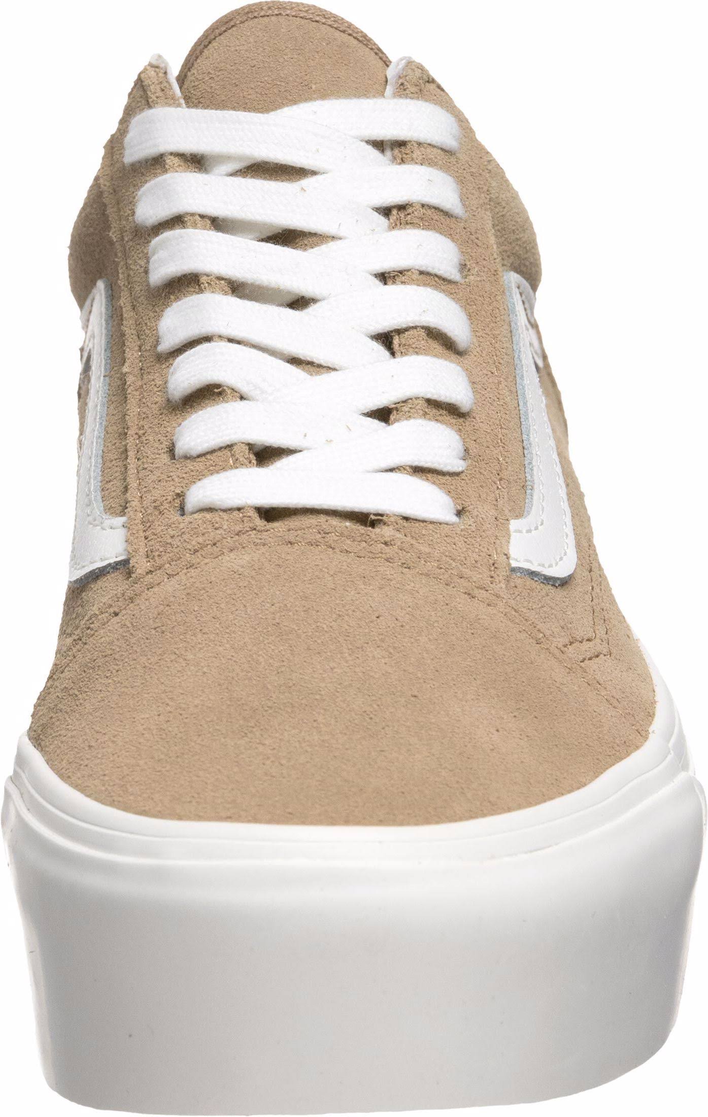 Vans Women's Old Skool Stackform Soft Suede Casual Shoes In Brown/Burro Size 6.5 46_AF9ONPLW Vans Women's Old Skool Stackform Soft Suede Casual Shoes In Brown/Burro Size 6.5 46_AF9ONPLW