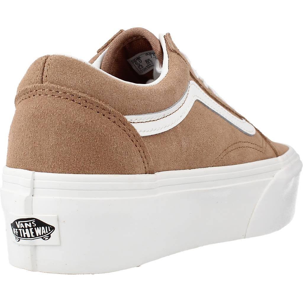 Vans Women's Old Skool Stackform Soft Suede Casual Shoes In Brown/Burro Size 6.5 46_AF9ONPLW Vans Women's Old Skool Stackform Soft Suede Casual Shoes In Brown/Burro Size 6.5 46_AF9ONPLW