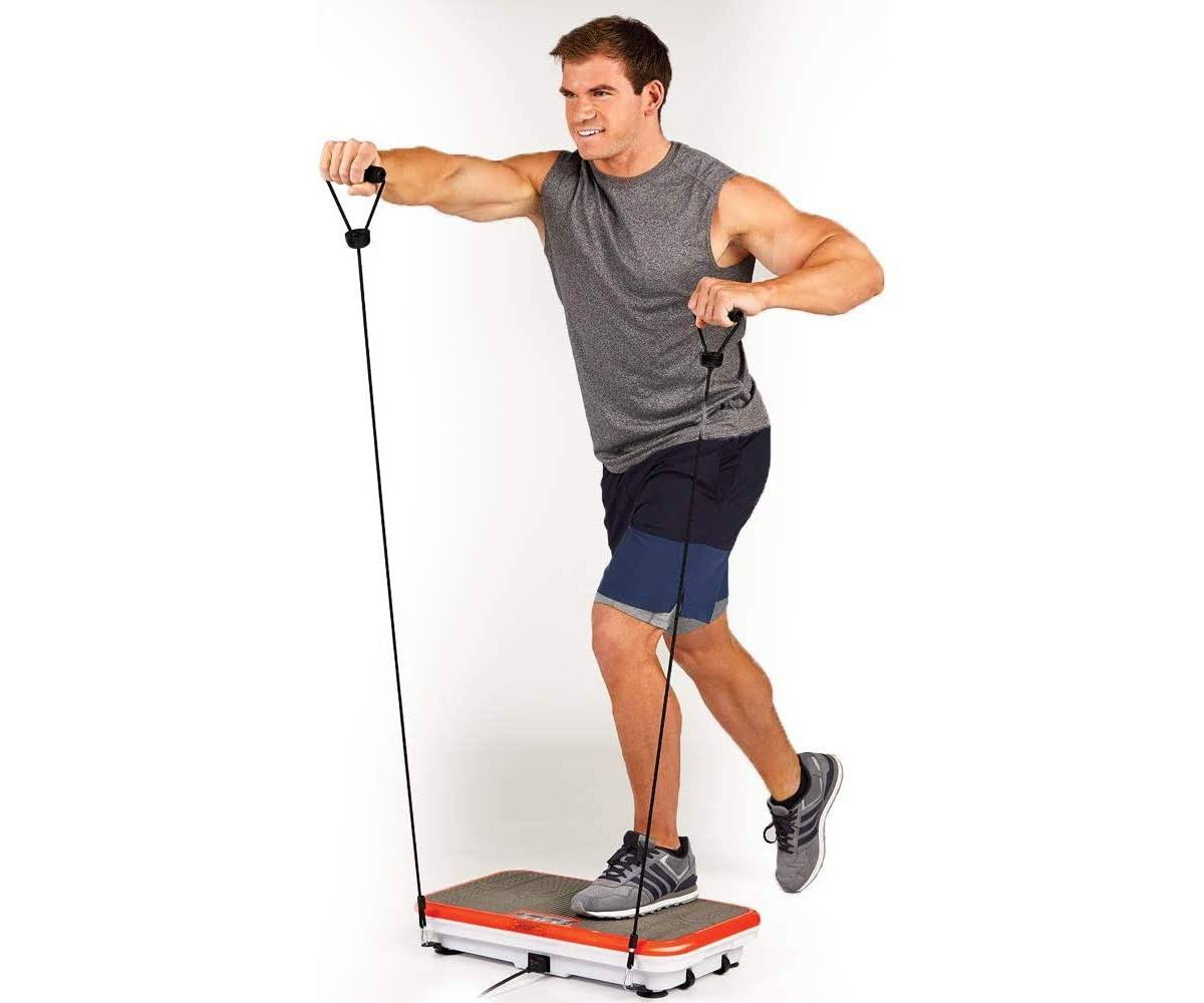 Powerfit Elite Vibration Plate Exercise Machine With Loop Resistance Bands - Whole Body Workout Fitness Platform For Home Training And Shaping XH_DGDYGFLU Powerfit Elite Vibration Plate Exercise Machine With Loop Resistance Bands - Whole Body Workout Fitness Platform For Home Training And Shaping XH_DGDYGFLU