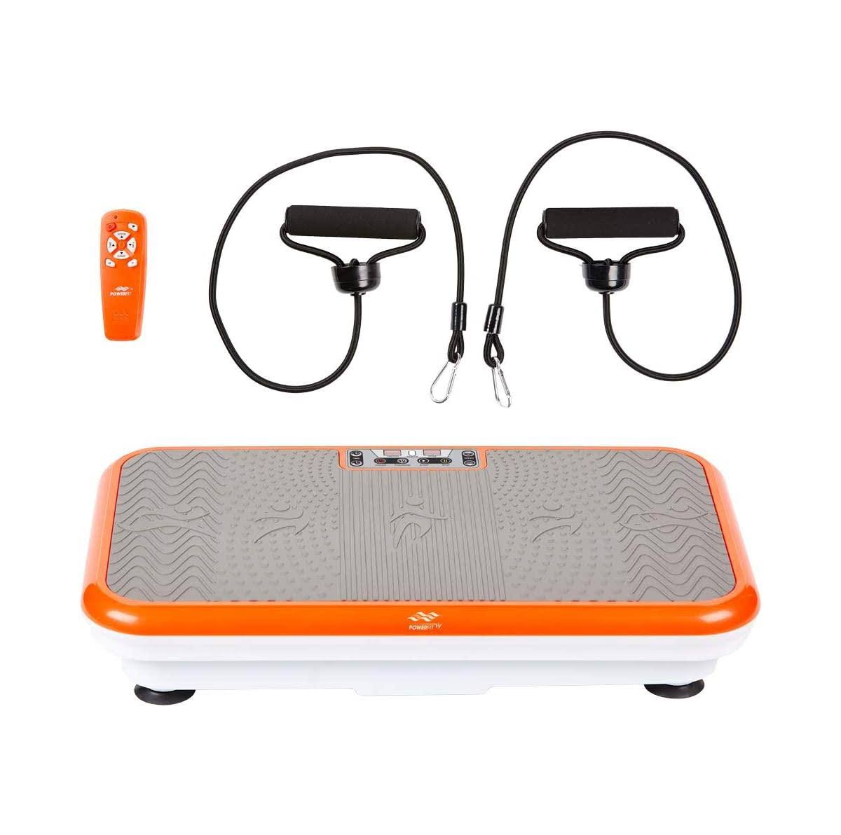 Powerfit Elite Vibration Plate Exercise Machine With Loop Resistance Bands - Whole Body Workout Fitness Platform For Home Training And Shaping XH_DGDYGFLU Powerfit Elite Vibration Plate Exercise Machine With Loop Resistance Bands - Whole Body Workout Fitness Platform For Home Training And Shaping XH_DGDYGFLU