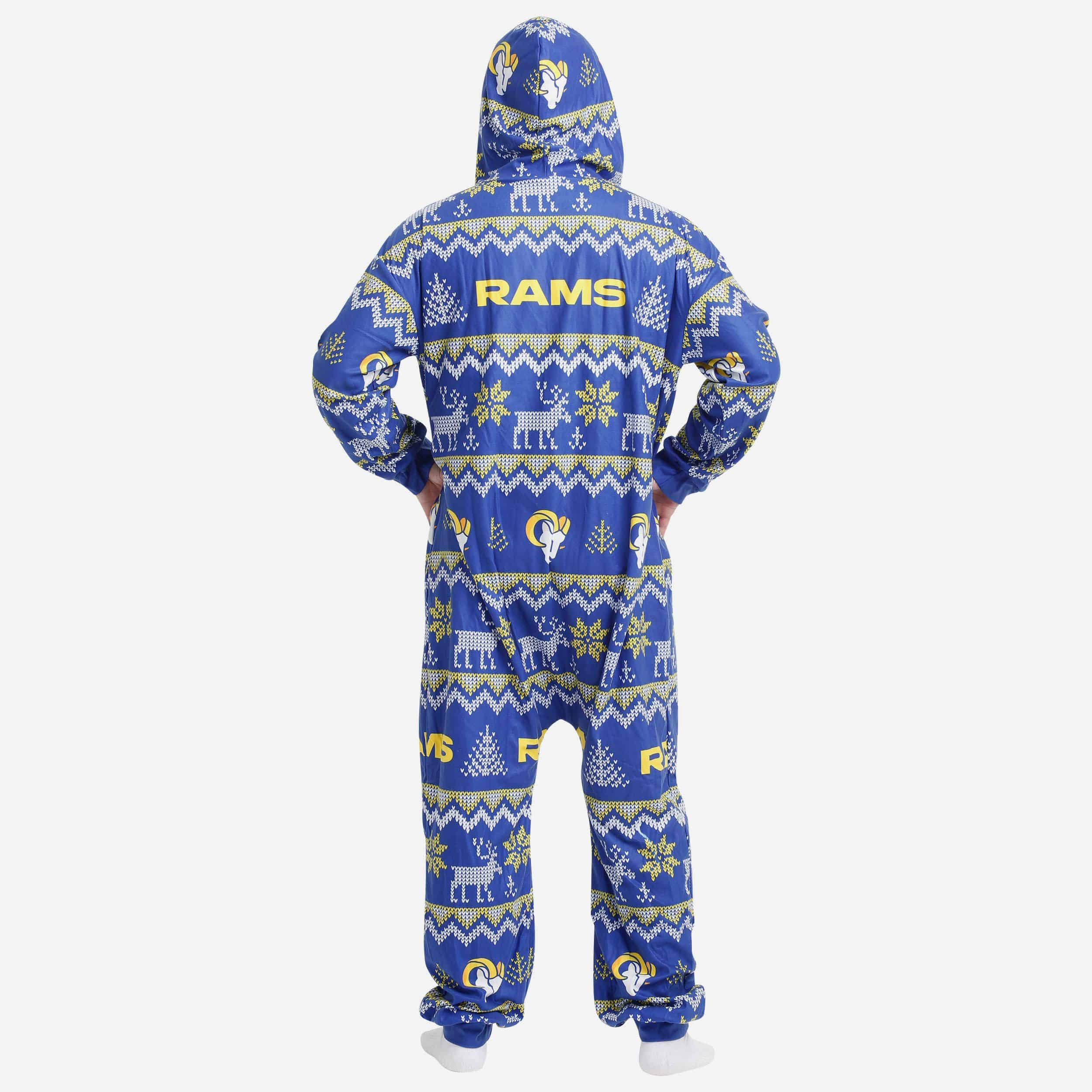 Foco Los Angeles Rams Nfl Ugly Pattern One Piece Pajamas Q9_66TNQB2A Foco Los Angeles Rams Nfl Ugly Pattern One Piece Pajamas Q9_66TNQB2A