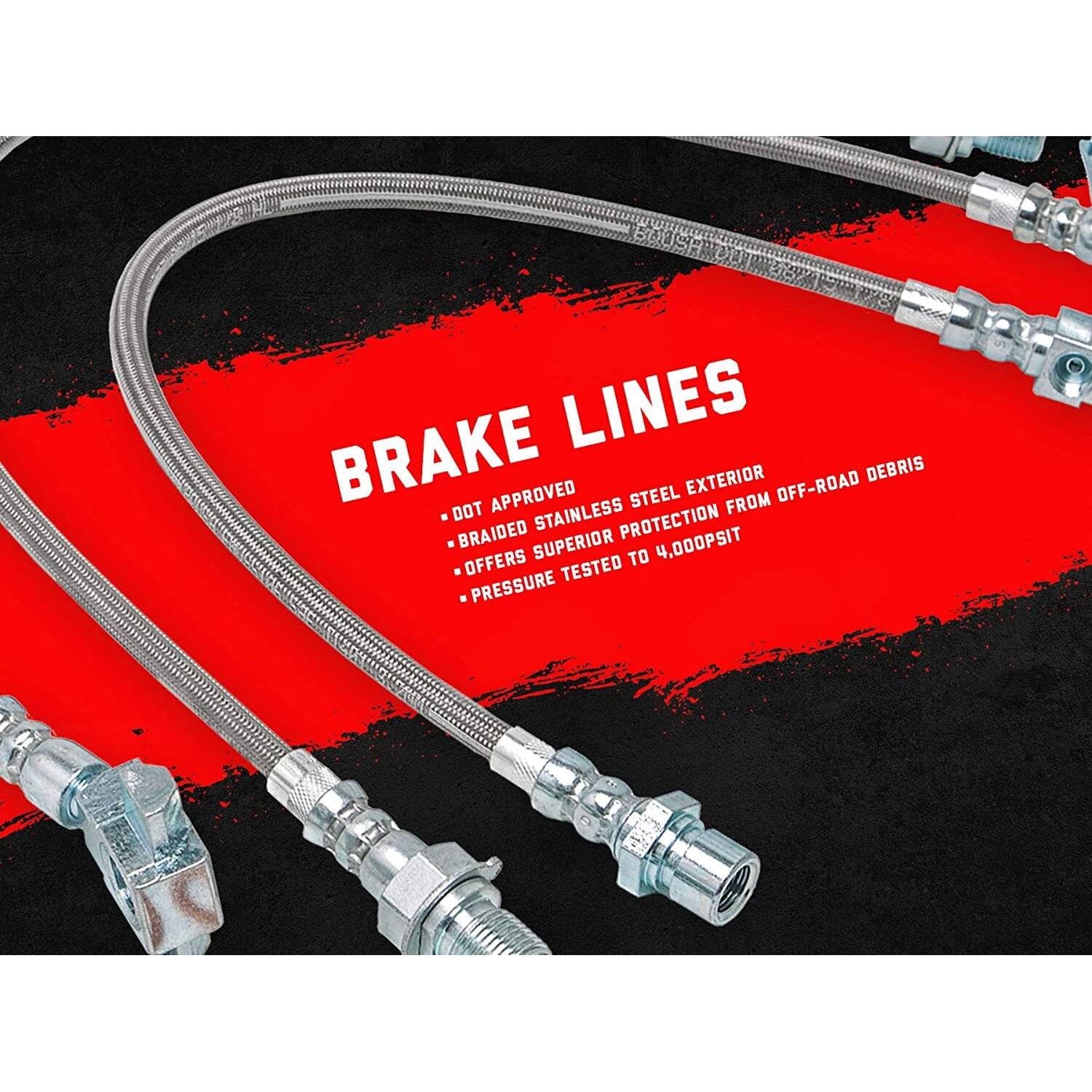 Rough Country Ford Extended Front Brake Lines - 89710 3L_1DFIQIWV Rough Country Ford Extended Front Brake Lines - 89710 3L_1DFIQIWV