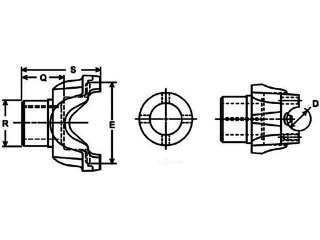 Dana/ Spicer 2-4-8091x Differential Pinion Yoke VM_GEQE53X3 Dana/ Spicer 2-4-8091x Differential Pinion Yoke VM_GEQE53X3
