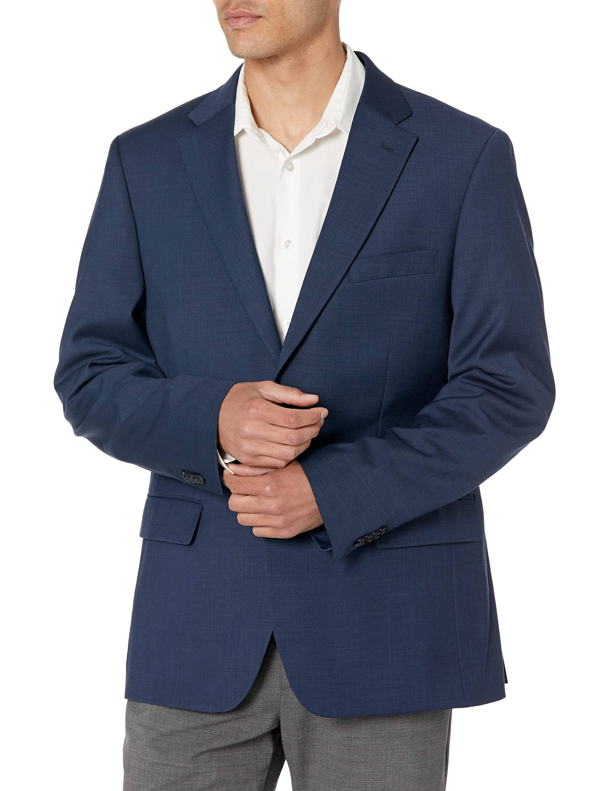 Tommy Hilfiger Men's Modern Fit Th Flex Stretch Suit Jacket Blue Size 44 ZZ_544C374L