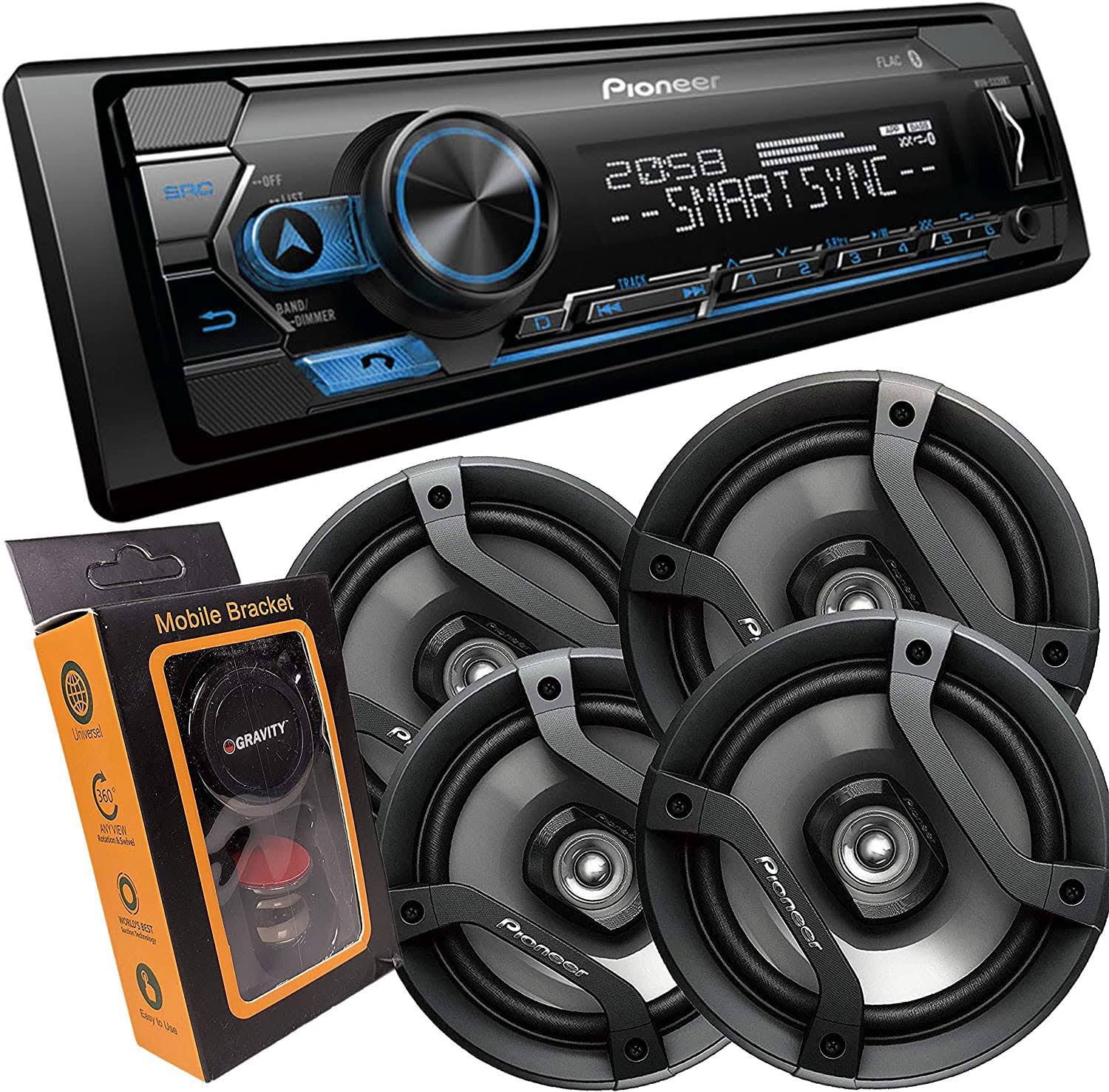 Pioneer Mxt-X3869bt Single-Din In-Dash Digital Media Receiver With Bluetooth PM_U8UAFLUM