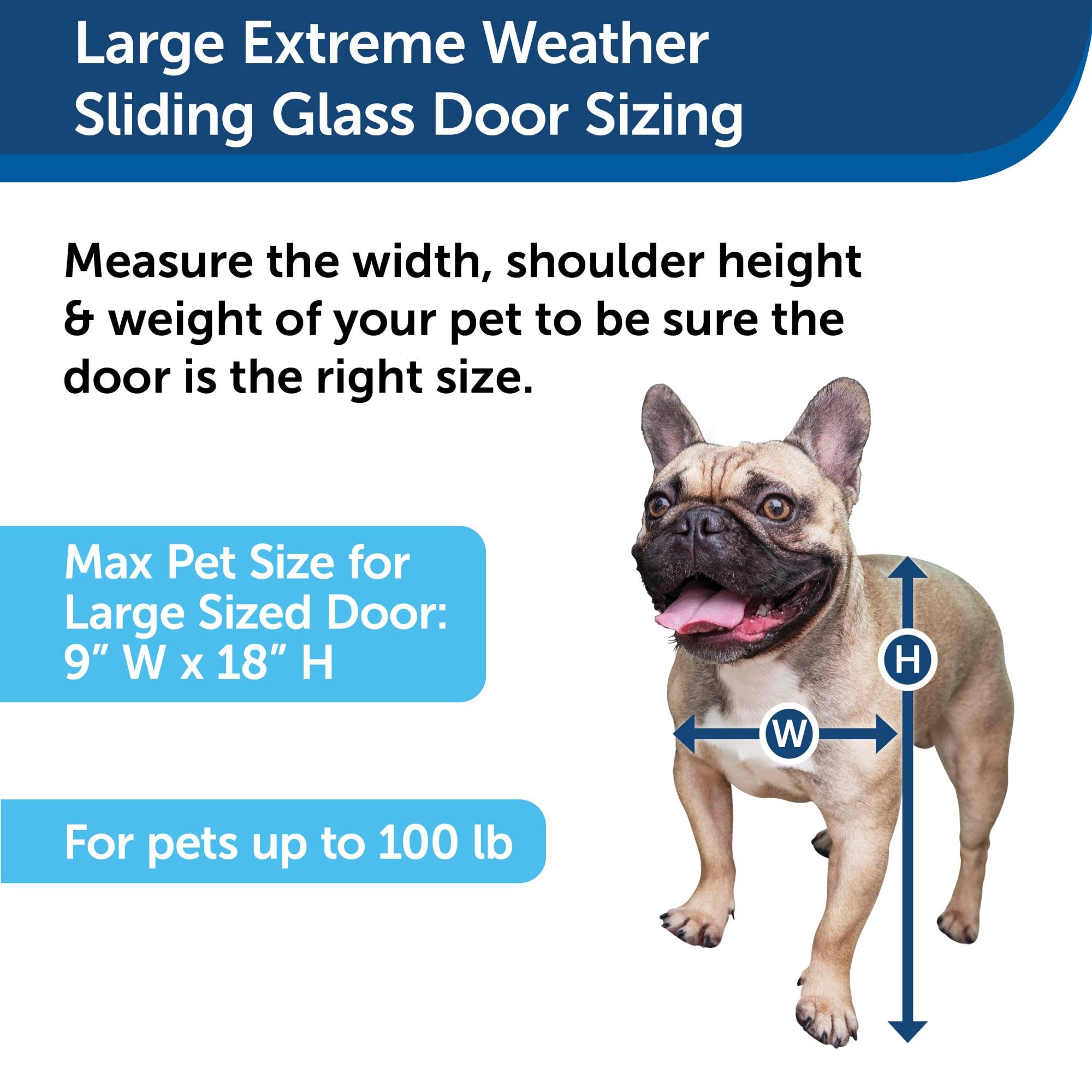 Petsafe Extreme Weather Sliding Glass Pet Door , Large VX_QHRY4I5T