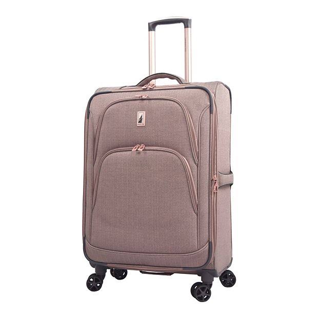London Fog Yorkshire Expandable Softside Spinner Luggage - Navy - 20 Carryon 5F_BCWC4DXQ