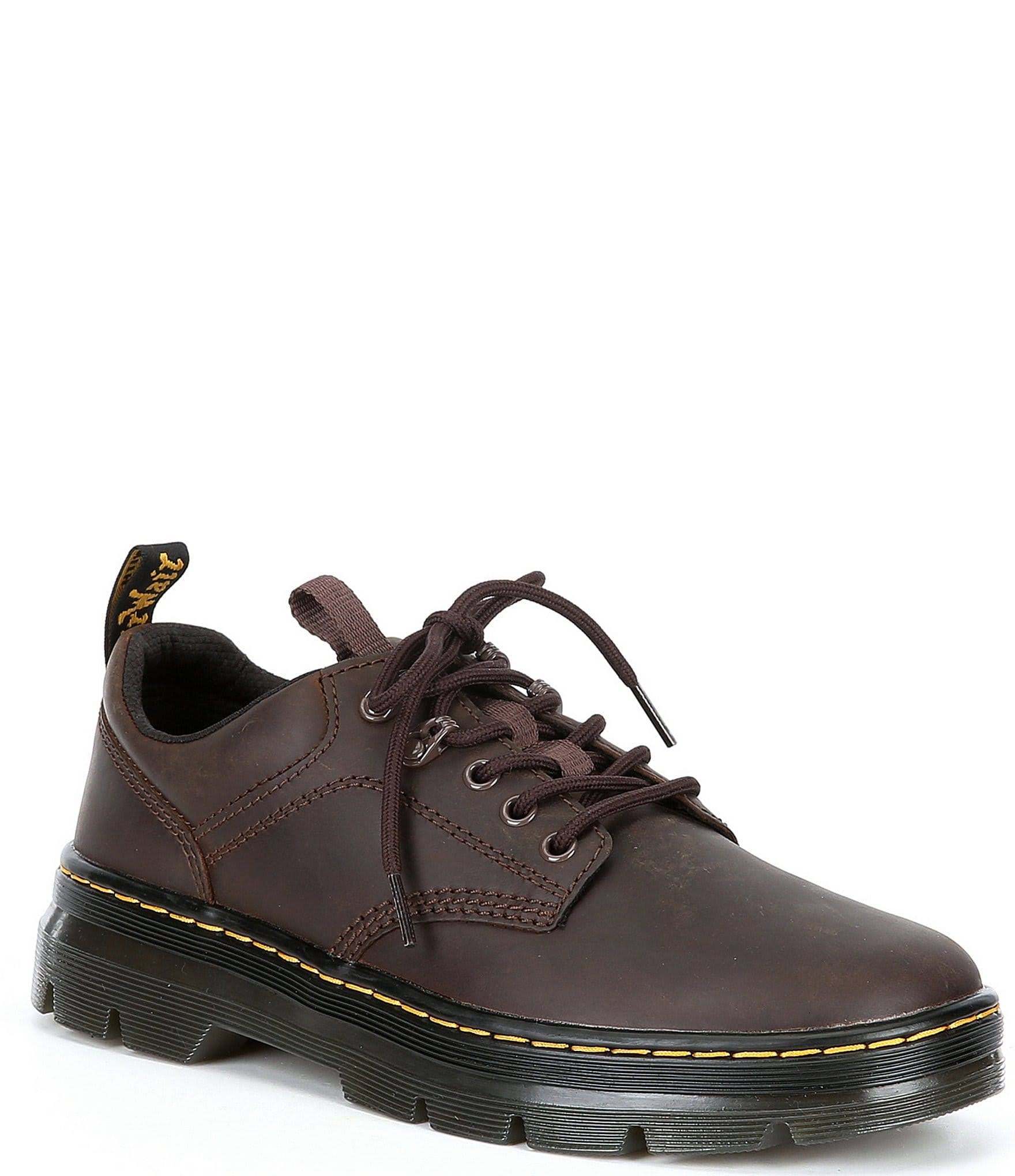 Dr. Martens Men's Reeder Utility Shoes - Dark Brown Crazy Horse Leather QH_WKGXKBJQ Dr. Martens Men's Reeder Utility Shoes - Dark Brown Crazy Horse Leather QH_WKGXKBJQ