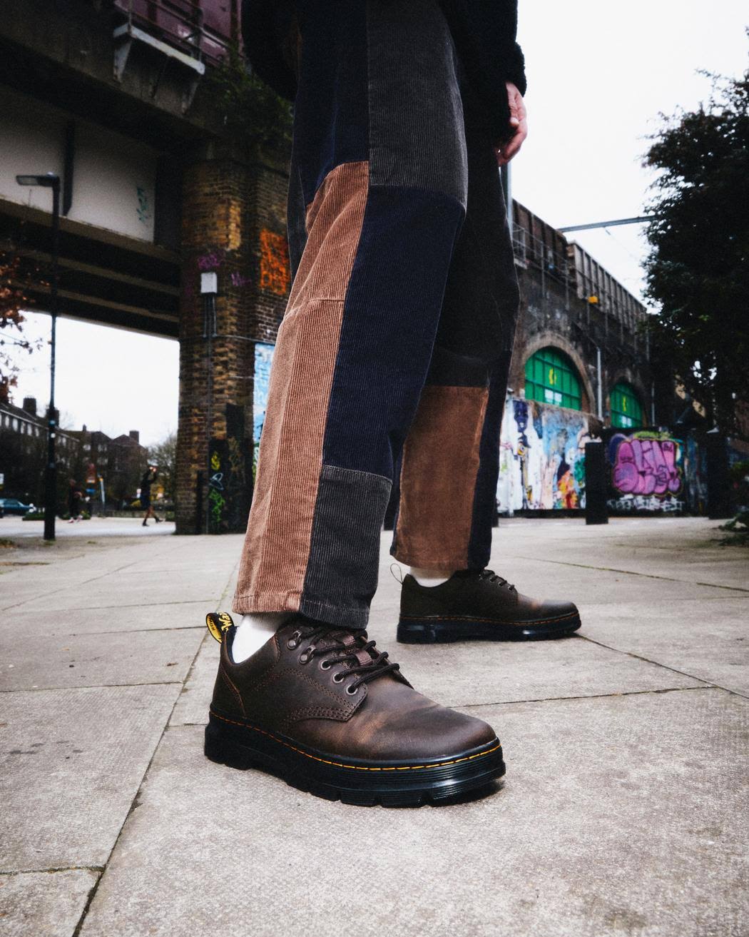 Dr. Martens Men's Reeder Utility Shoes - Dark Brown Crazy Horse Leather QH_WKGXKBJQ