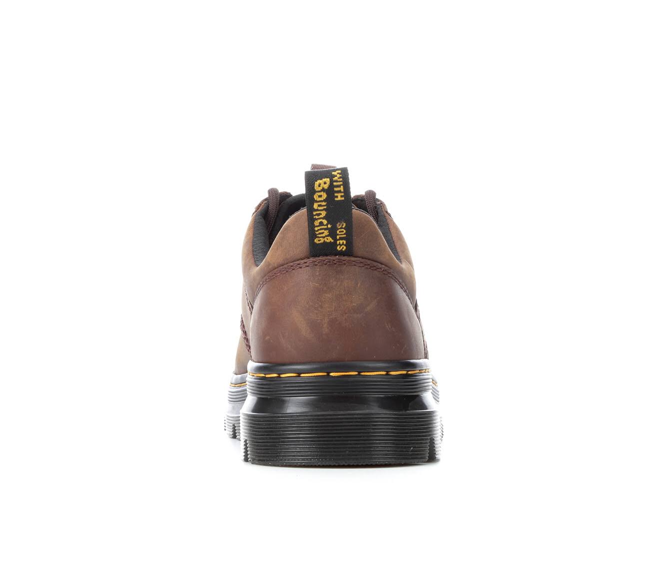Dr. Martens Men's Reeder Utility Shoes - Dark Brown Crazy Horse Leather QH_WKGXKBJQ