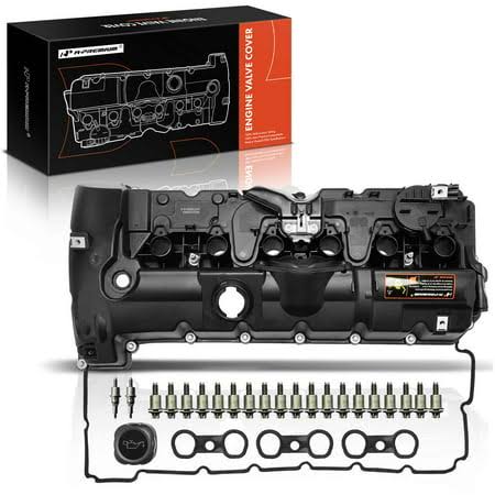 A-Premium Engine Valve Cover With Gasket & Bolts & Seals Compatible With Bmw E82 128i E90 328i (Xdrive) E60 528i E83 X3 E70 X5 E85 Z4 2007-2013 3.0l EY_LWSPO4J1