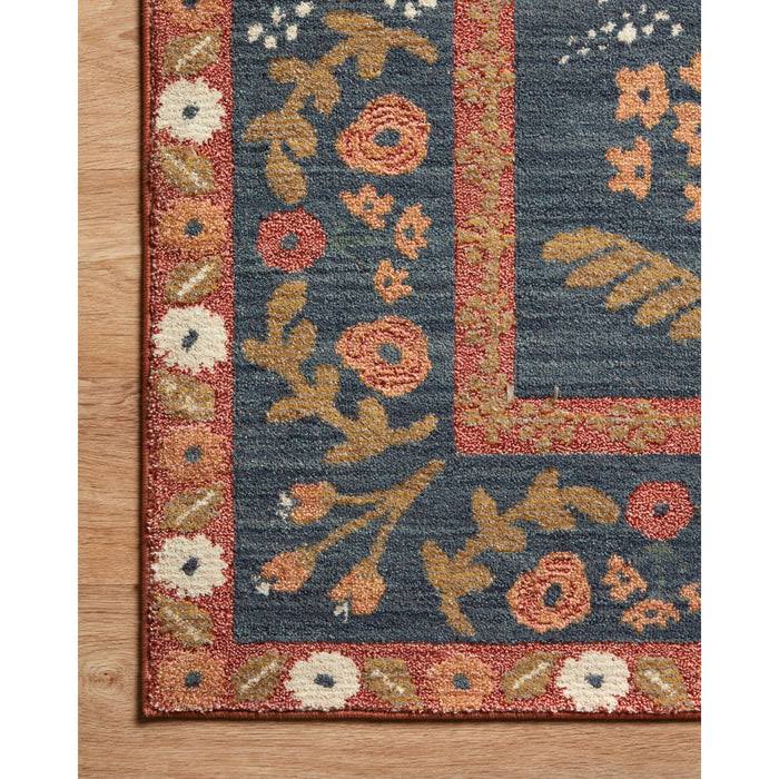 Loloi Rifle Paper Fiore Fio-01 Rug, Slate / Sage / 3'2 Round FV_2GGRIFV5 Loloi Rifle Paper Fiore Fio-01 Rug, Slate / Sage / 3'2 Round FV_2GGRIFV5