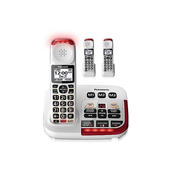 Panasonic Kx-Tgm420w Plus (2) Kx-Tgma44w 3 Handset Amplified Cordless Phone EU_WQM2QS5P Panasonic Kx-Tgm420w Plus (2) Kx-Tgma44w 3 Handset Amplified Cordless Phone EU_WQM2QS5P