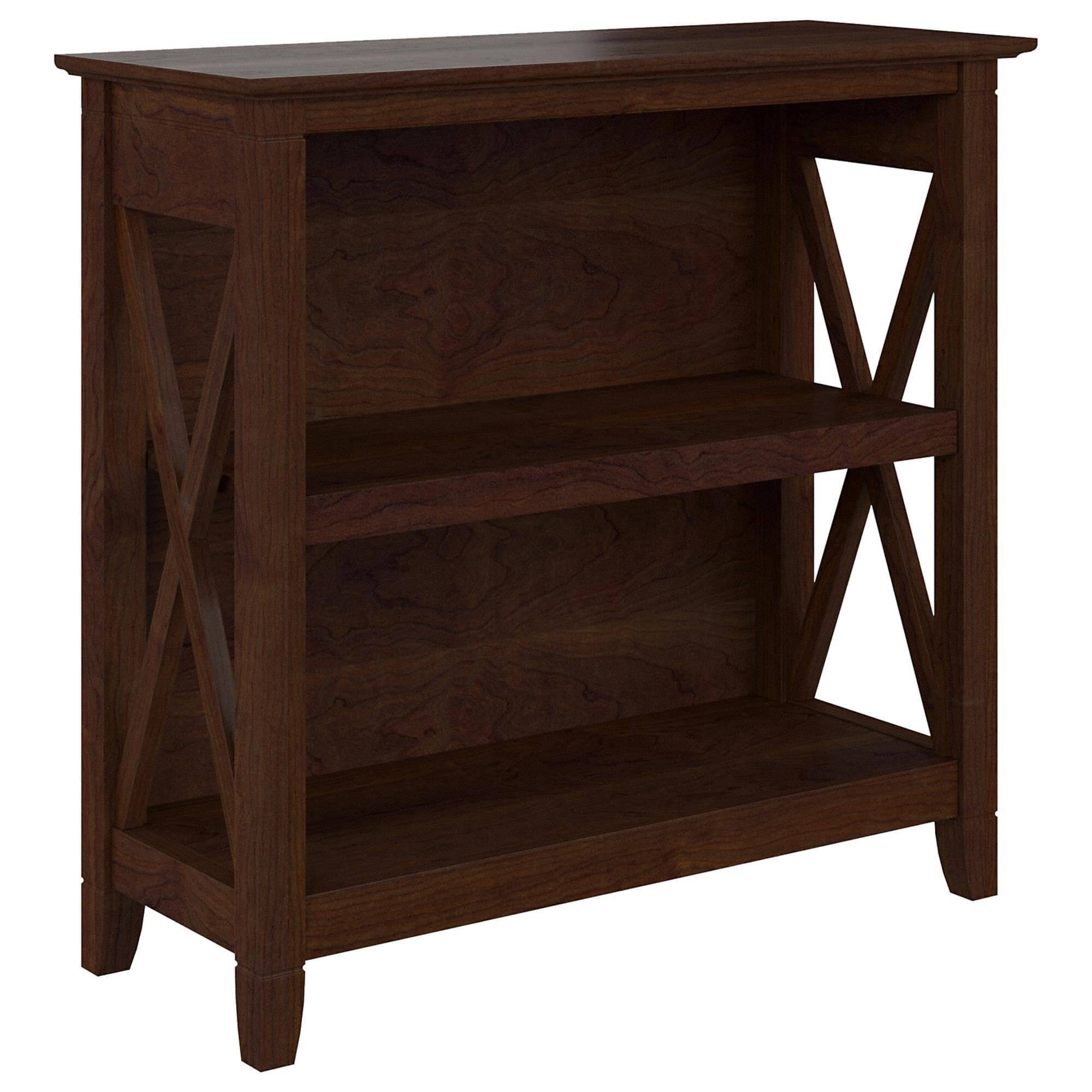 Bush Furniture Key West Bing Cherry Small 2 Shelf Bookcase FS_088GPYPE