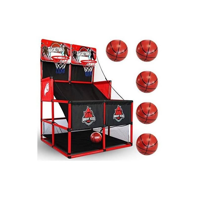 Bestkid Ball Indoor Basketball Game - Double Shot Basketball Arcade – Indoor Basketball Hoop For Kids – Premium Basketball Arcade Game Indoor 7I_IGW5LPL9