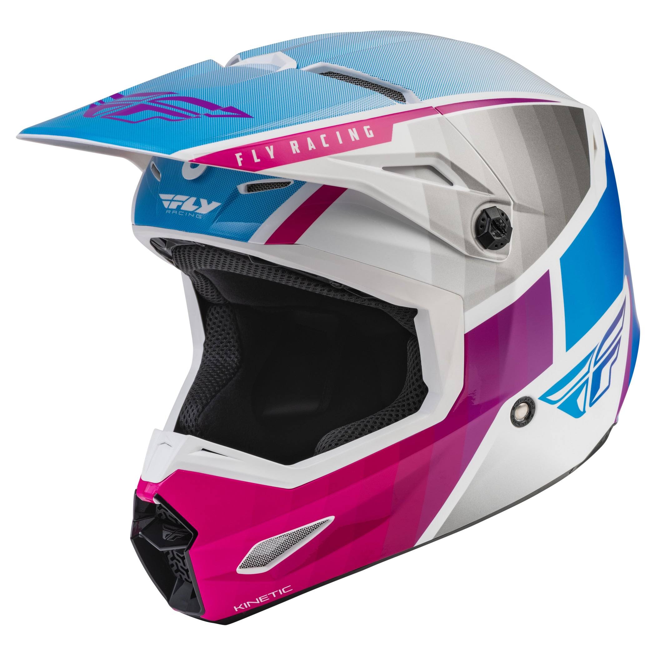 Fly Racing Kinetic Drift Helmet - Pink/White/Blue - Xl LF_LQKDOULP Fly Racing Kinetic Drift Helmet - Pink/White/Blue - Xl LF_LQKDOULP