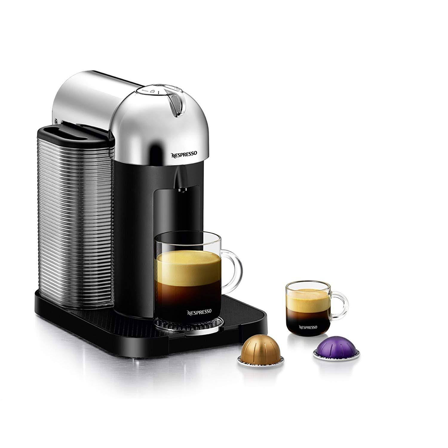 Nespresso - Vertuo Coffee Maker And Espresso Machine - Chrome/Black FQ_UJ2VZMTI